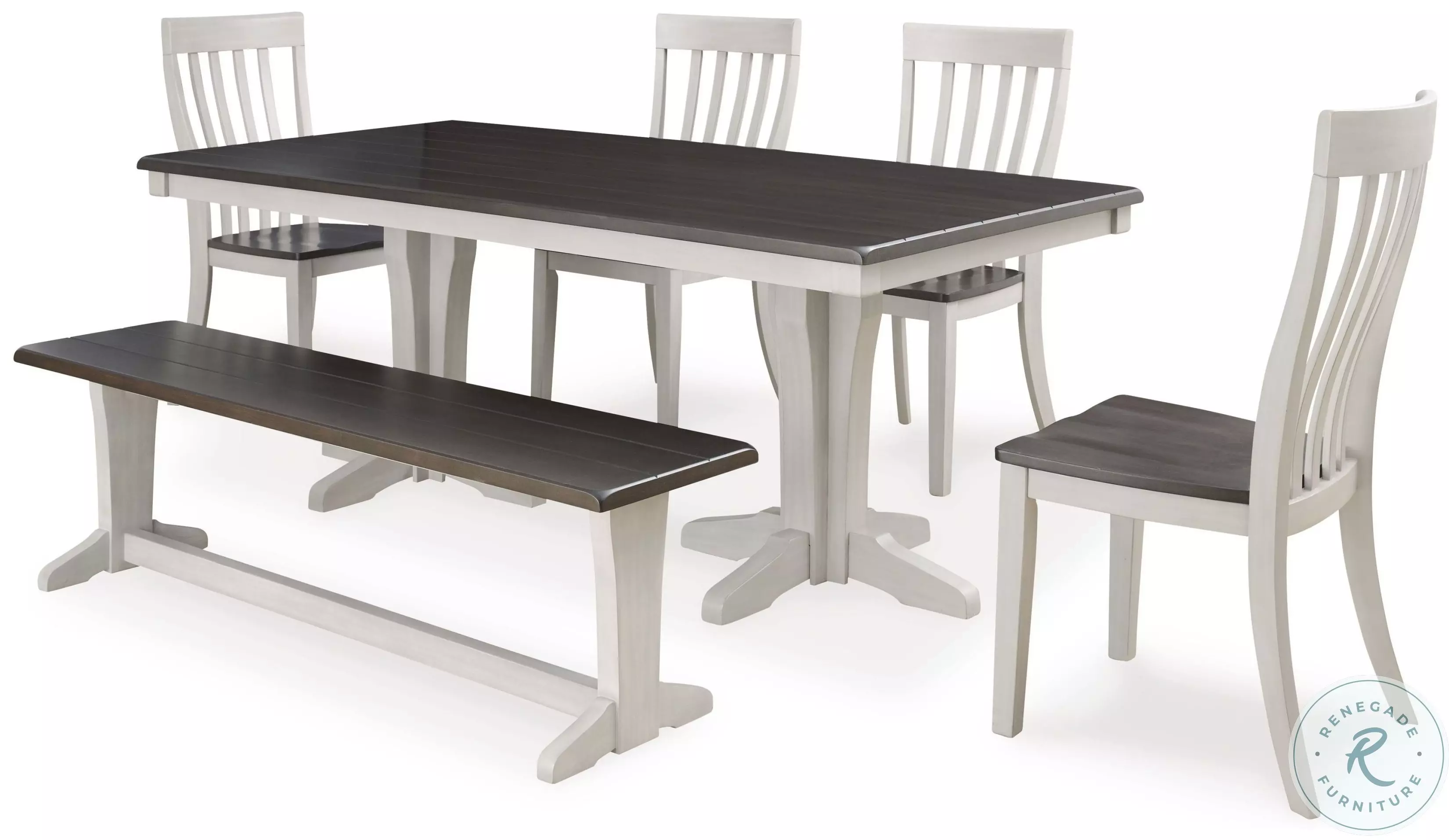 Darborn Gray And Brown Bench From Home Gallery Stores Home