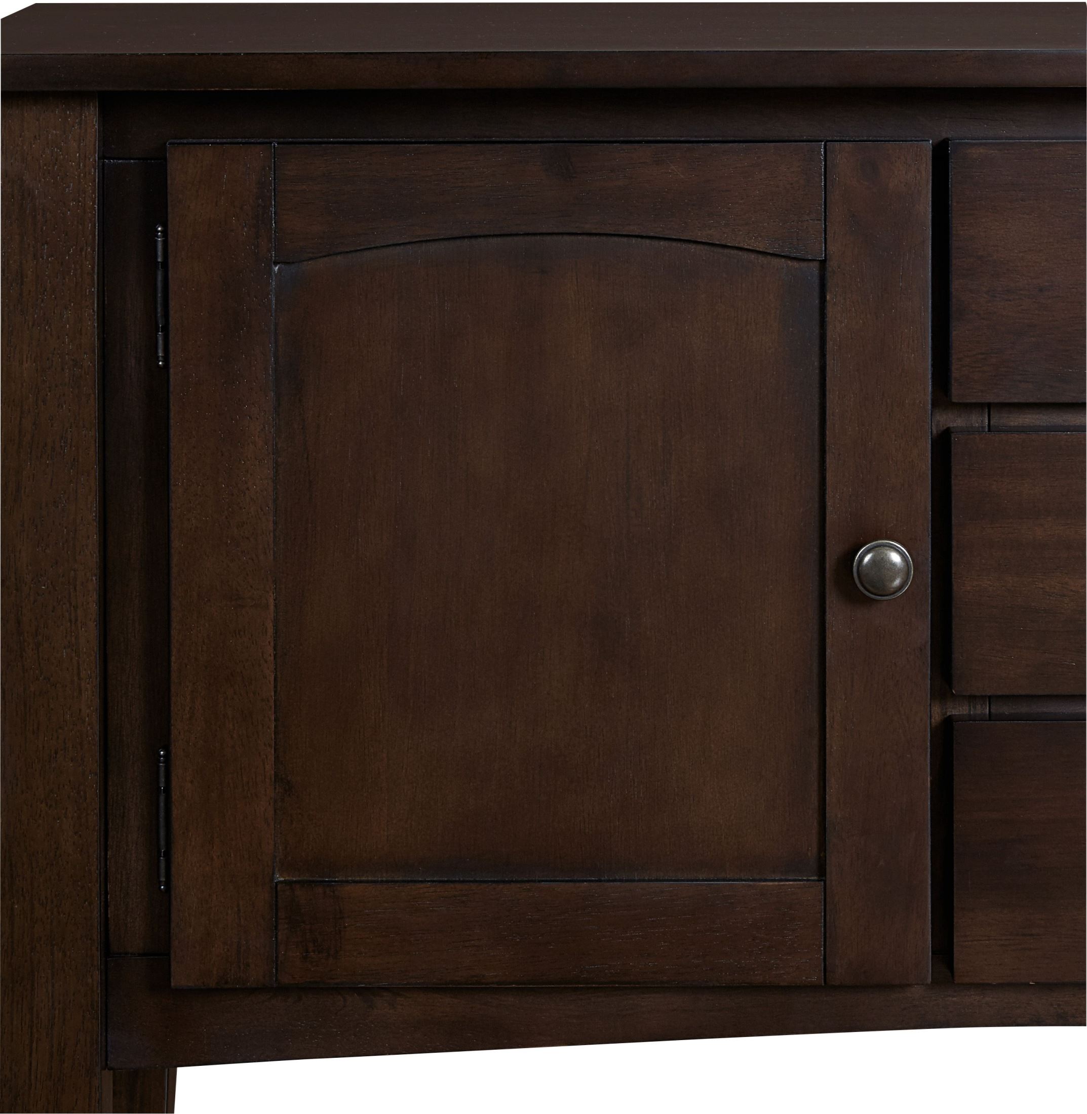 Kinston Espresso Extendable Counter Height Dining Room Set from