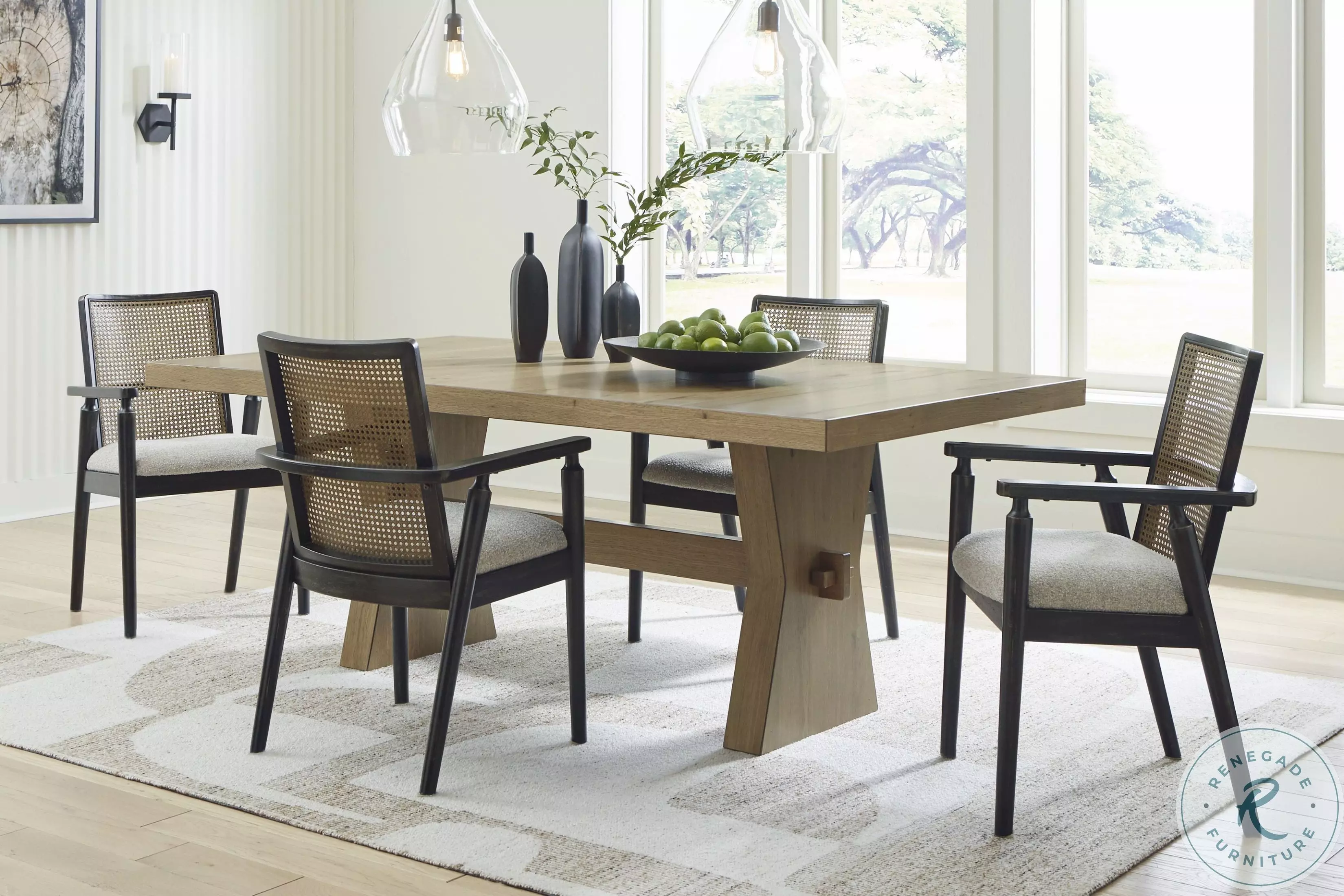 Galliden Light Brown Dining Table From Ashley Furniture