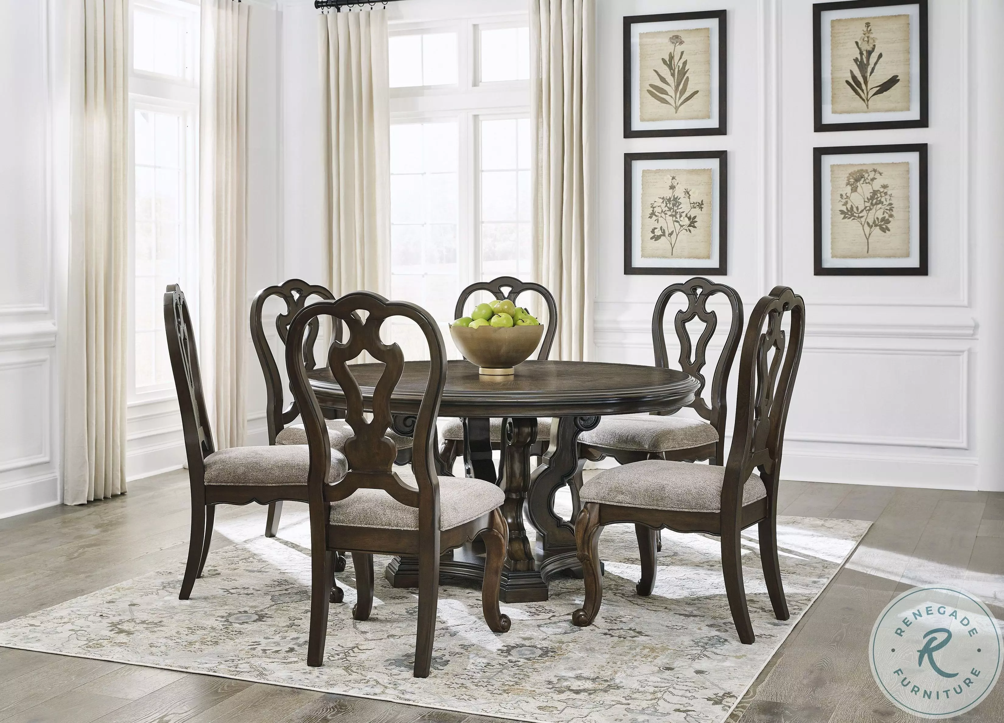 Maylee Dark Brown Dining Room Set from Ashley Furniture | Coleman Furniture