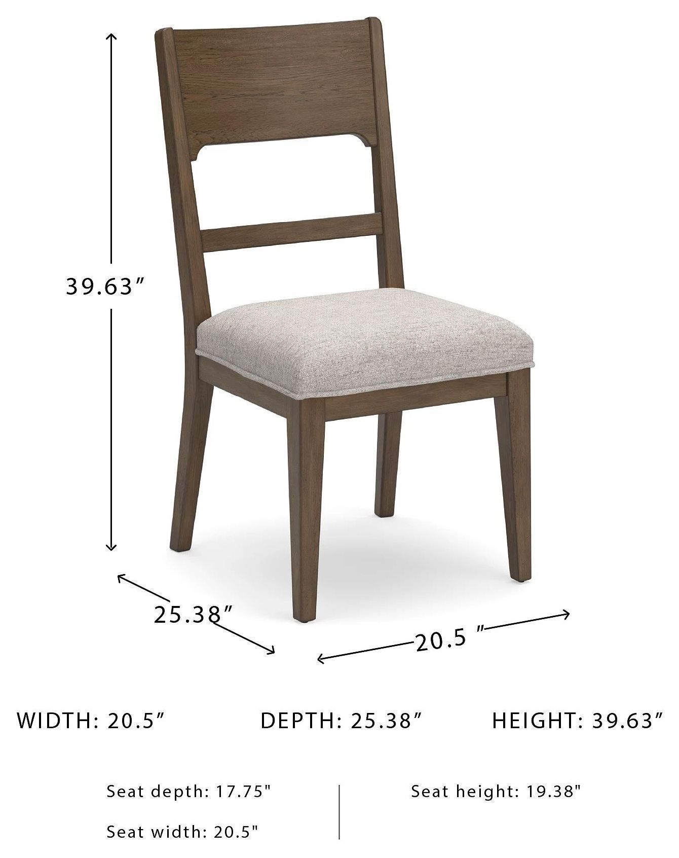 Cabalynn Oatmeal Dining Chair Set of 2