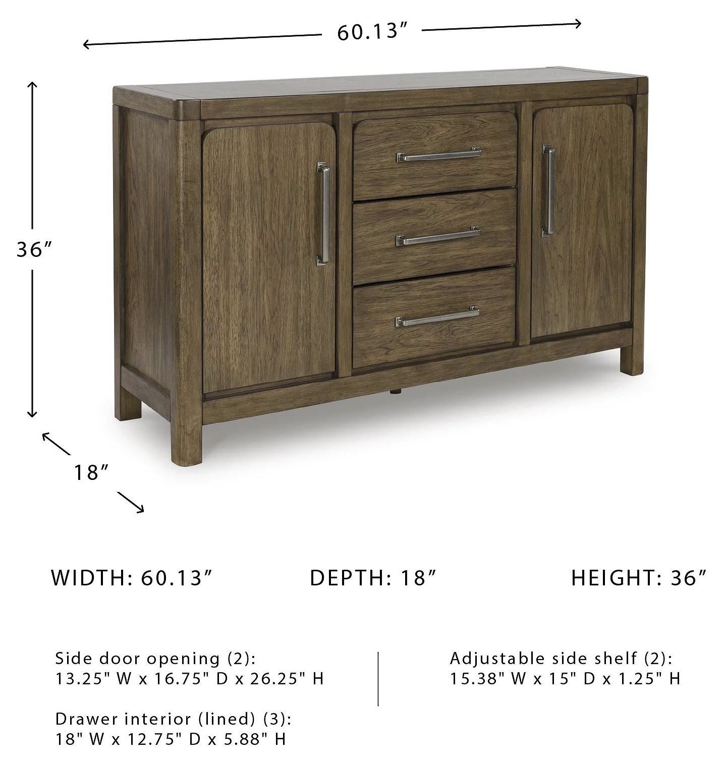 Cabalynn Light Brown Dining Server