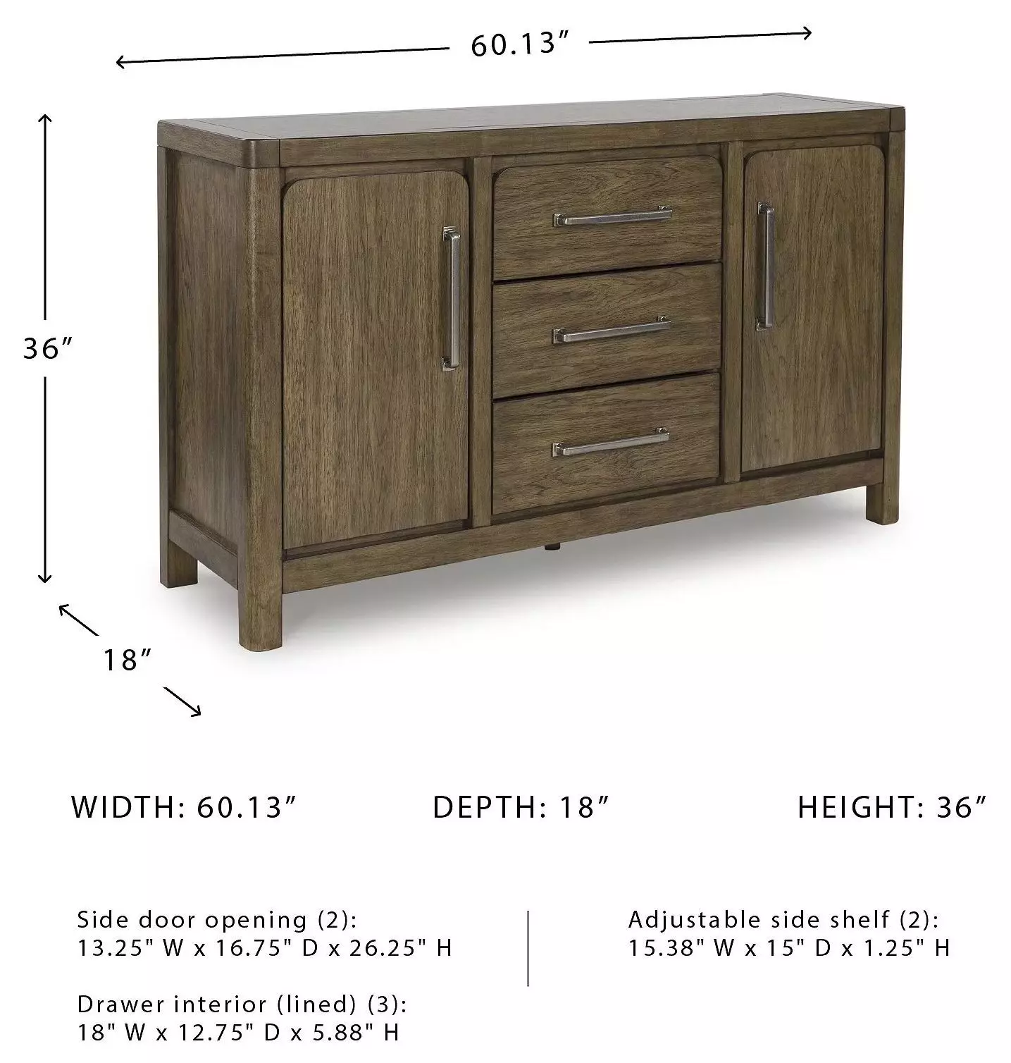 Cabalynn Light Brown Dining Server