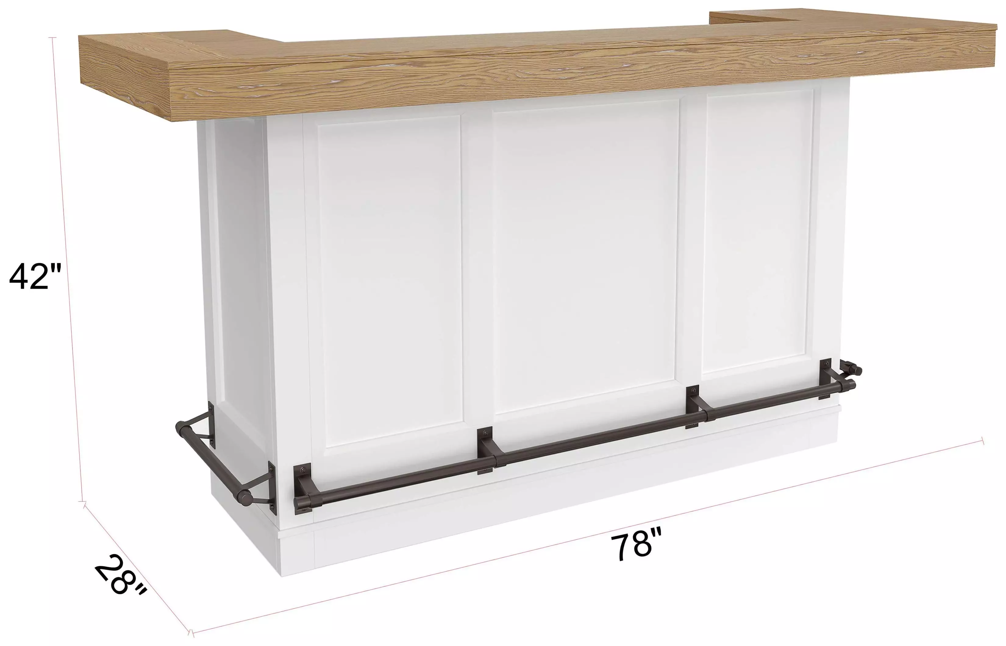 Nantucket Cotton 78" Quartz Insert Bar