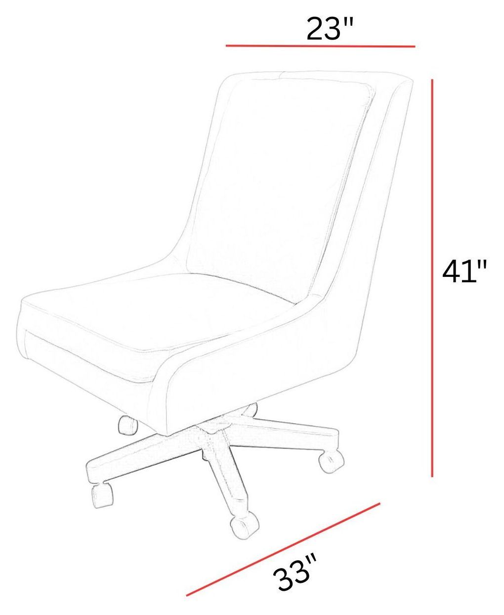 DC-131 Lotus Cream Leather Desk Chair