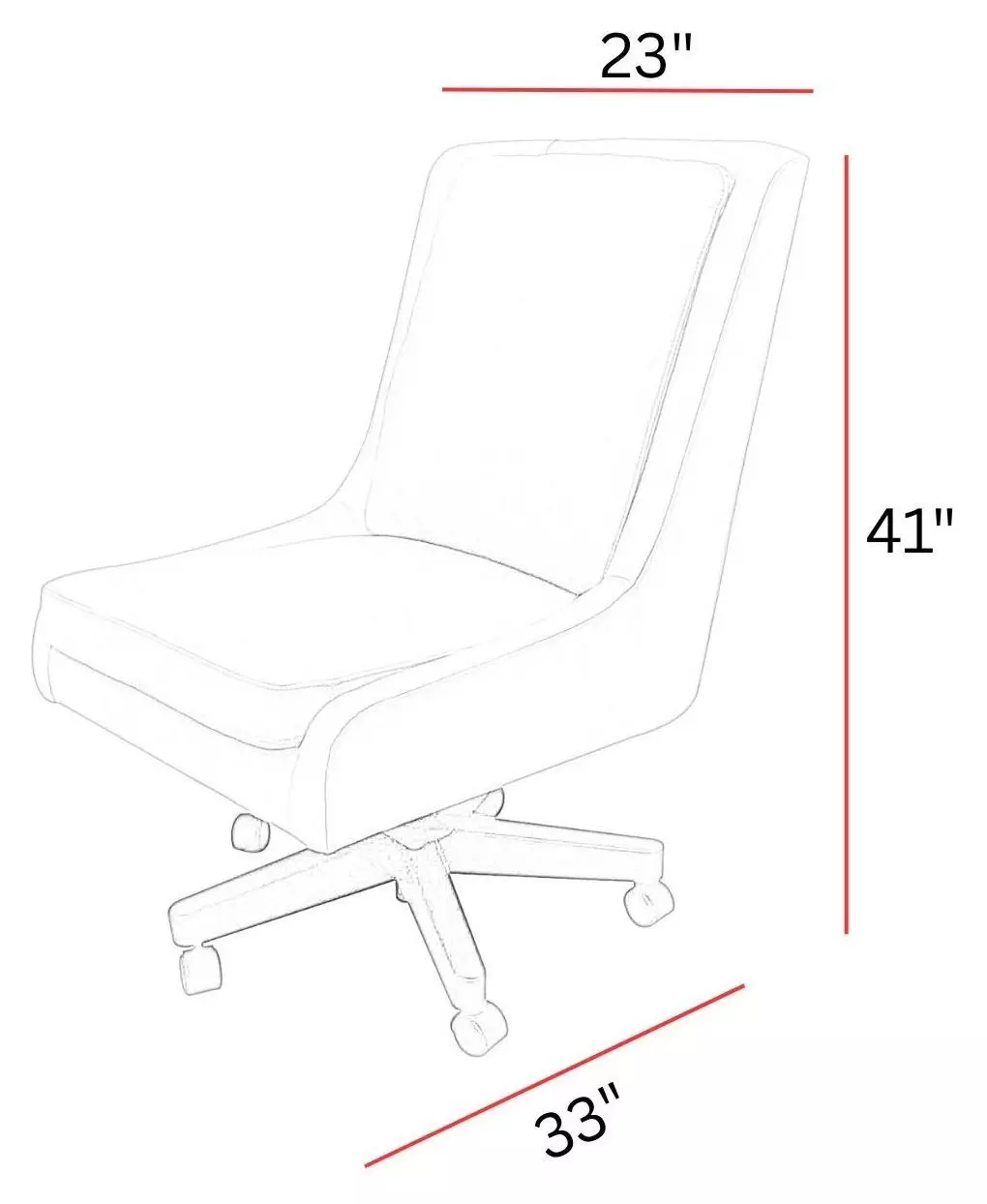 DC-131 Lotus Cream Leather Desk Chair