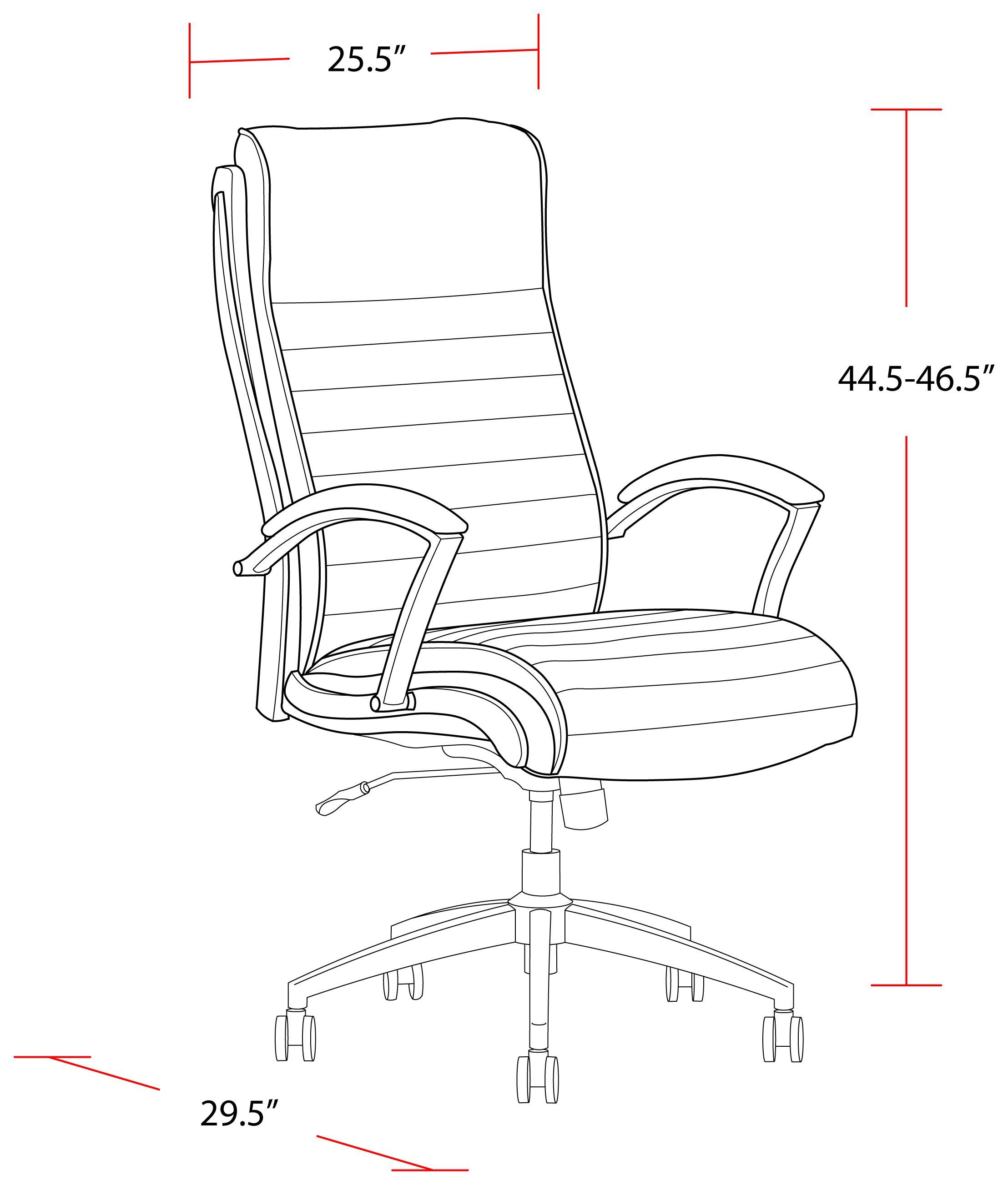 DC-370 Antique Linen Leather Desk Chair