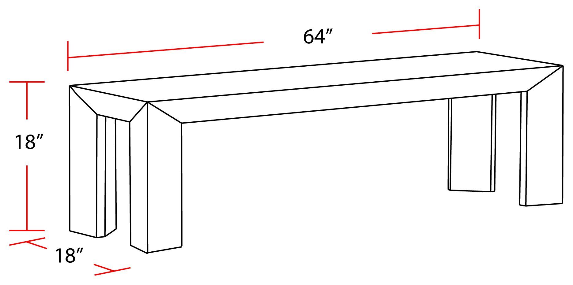 Crossings Amber Dining Bench