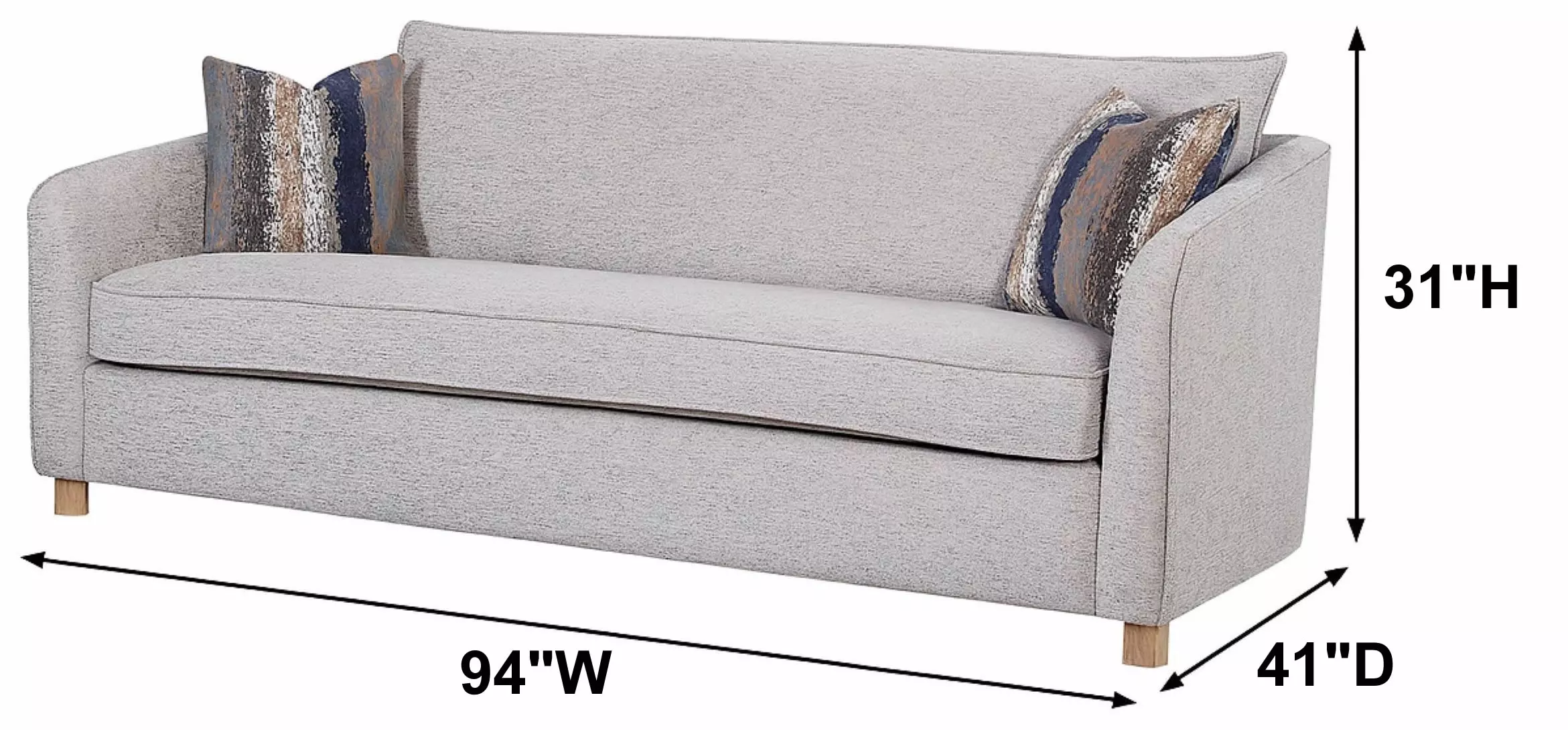 Elements Sand 94" Sofa