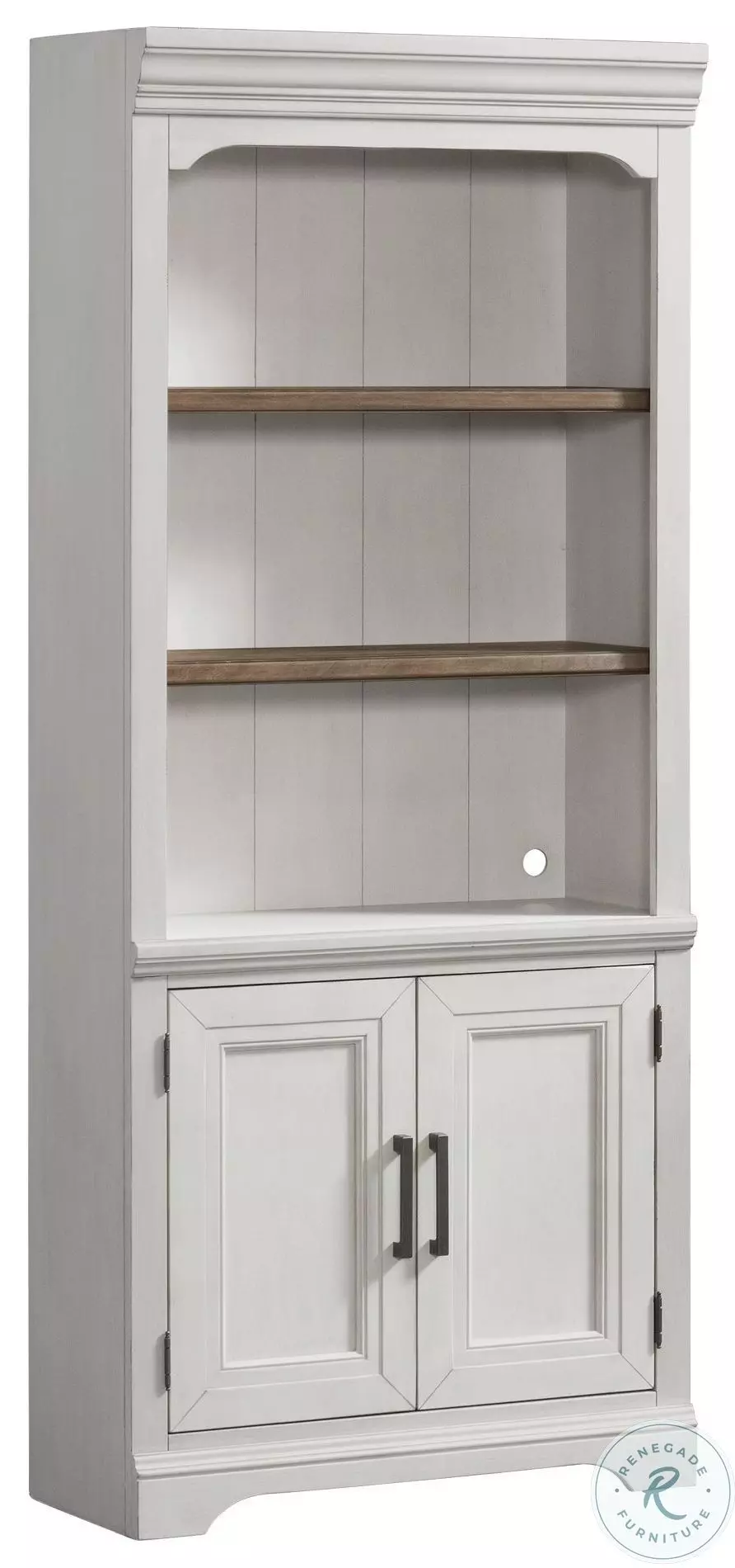 Drake Home Office Rustic White and French Oak 76