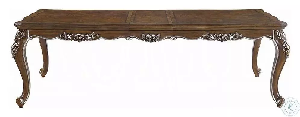 Latisha Antique Oak Extendable Rectangular Dining Room Set from