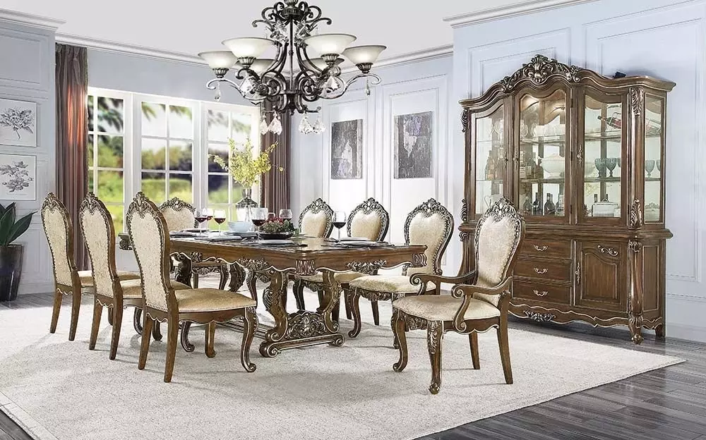 Latisha Antique Oak Extendable Dining Room Set from ACME Furniture