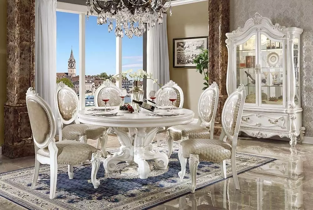 Versailles Bone White Dining Room Set from ACME Furniture