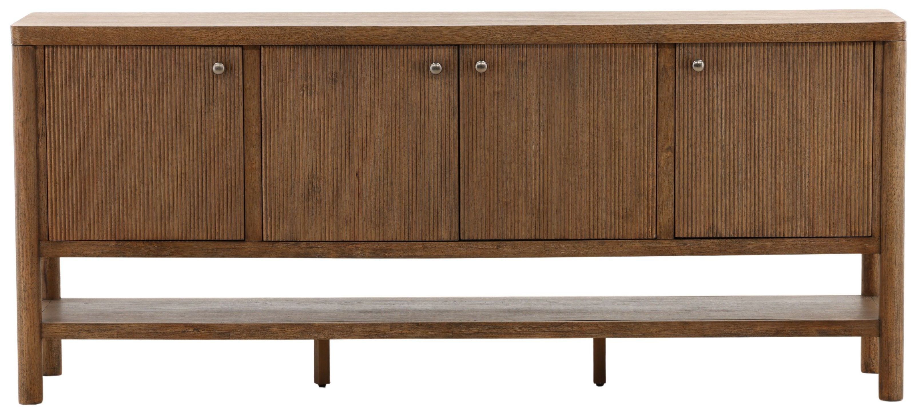 Estrada Dark Brown 4 Door Sideboard From Dovelle Home | Coleman