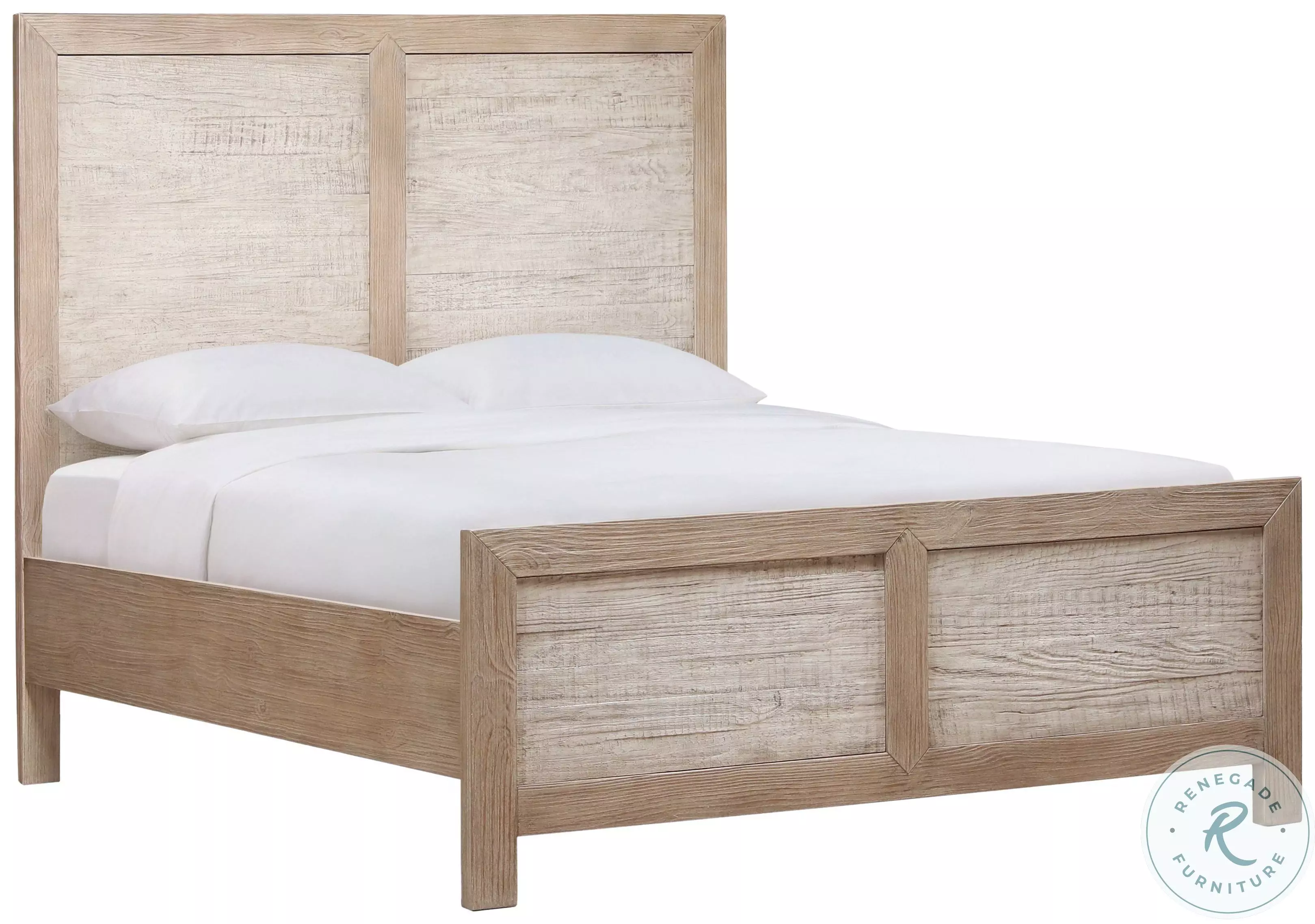 Rou Light And Grey Warm Wash Queen Platform Bed From Dovelle Home ...