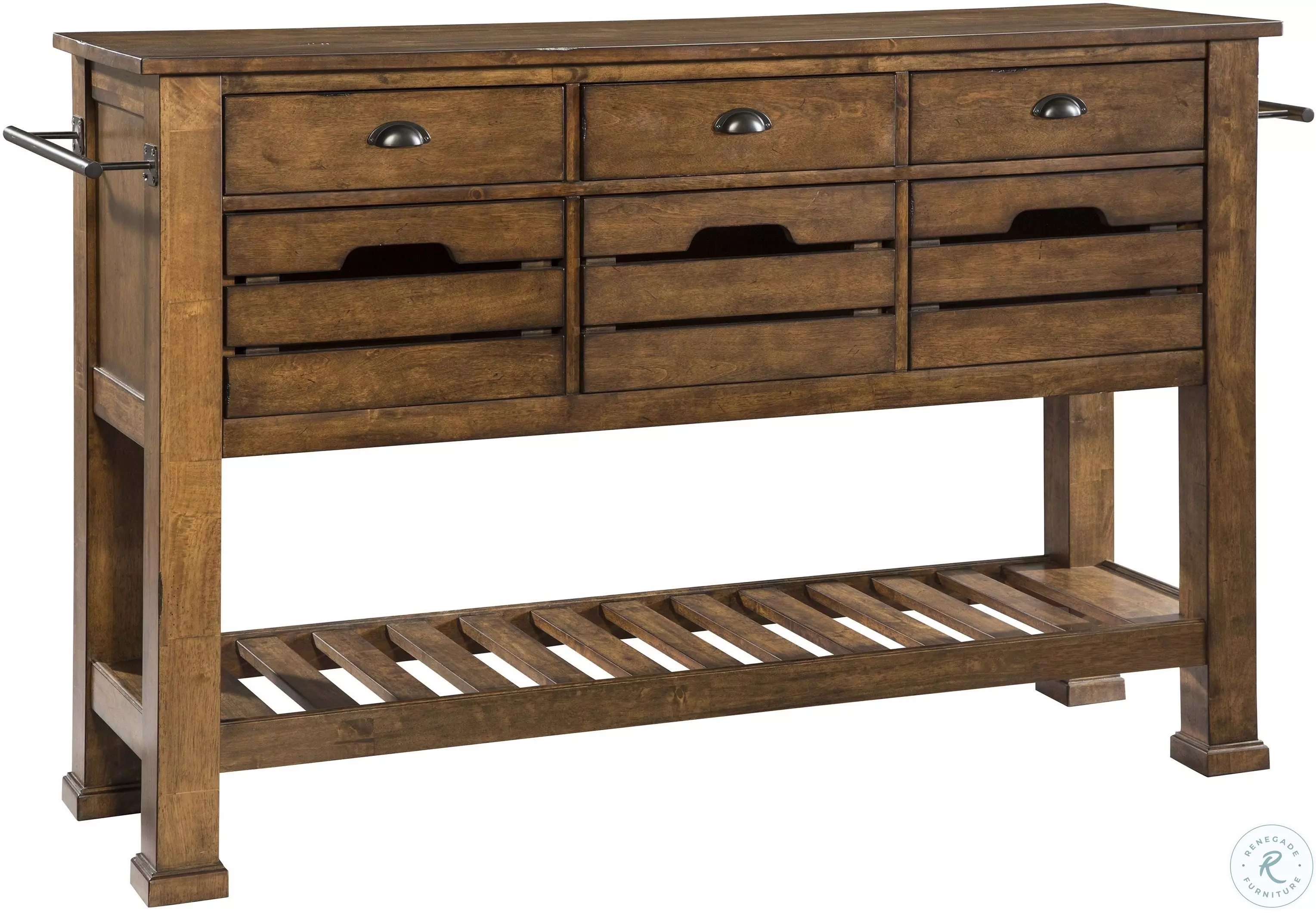 Reproduction Rustic Server District Rustic Copper Server from Intercon | Coleman Furniture