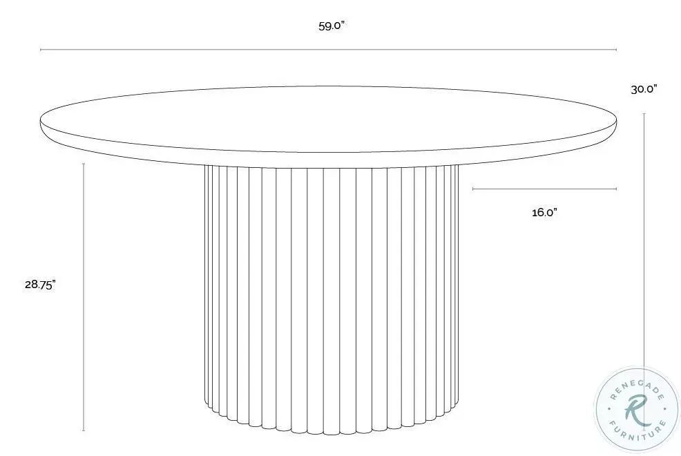 Banyan Cream Dining Table