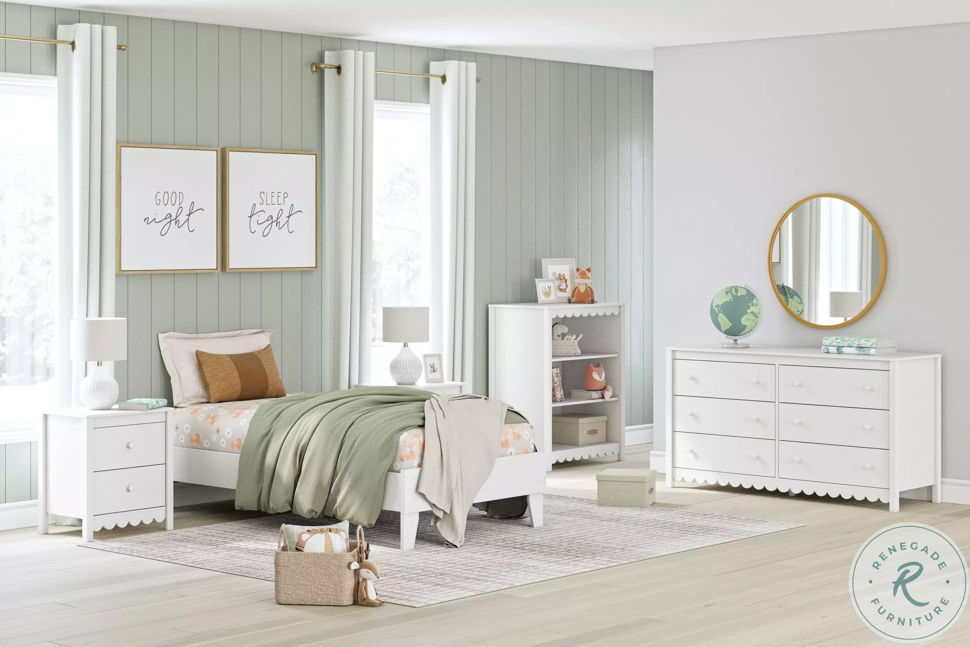 Hallityn White 6 Drawer Dresser From Ashley Furniture