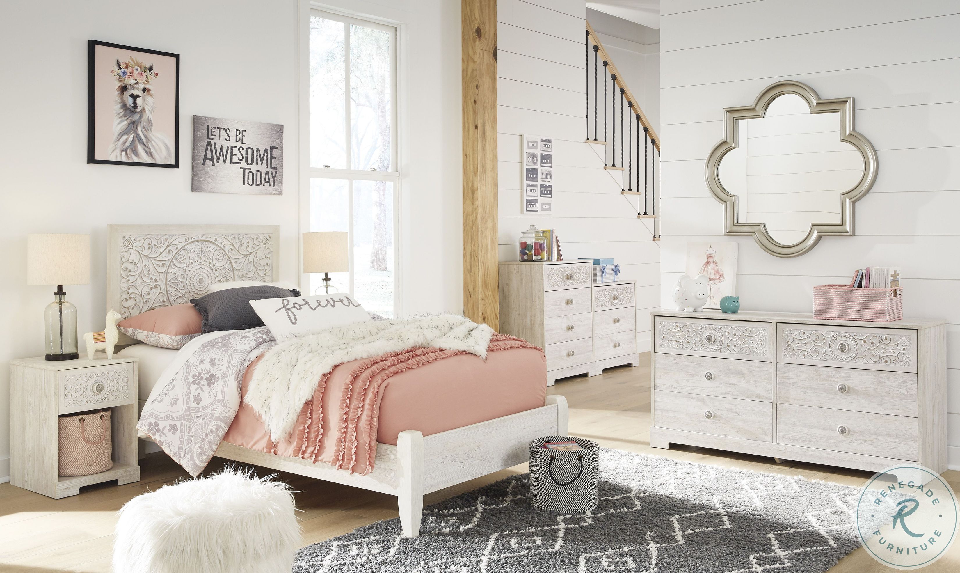 Paxberry Two Tone Youth Platform Bedroom Set from Ashley Coleman