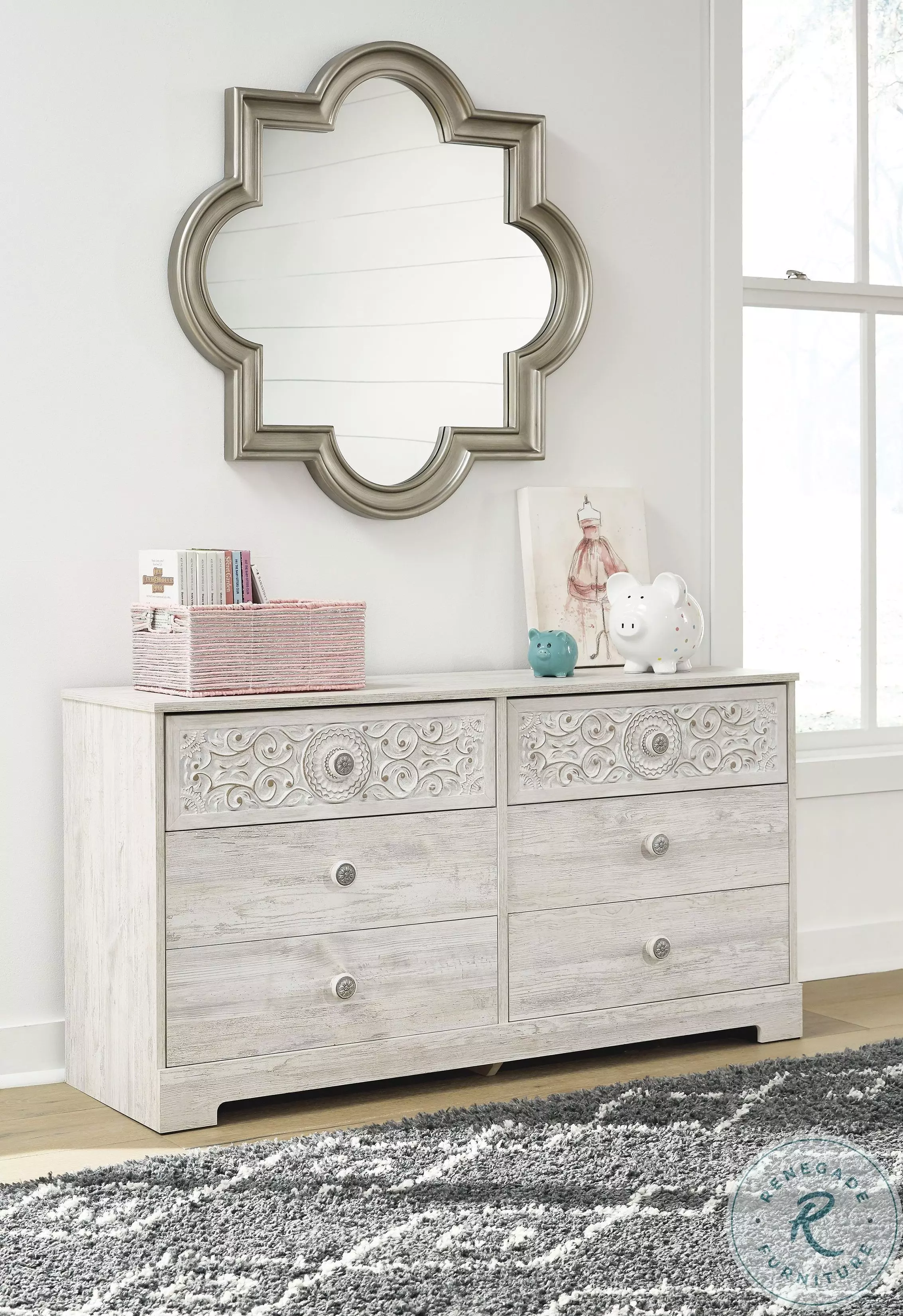ブランデー md62717 Foyland Black And Brown Two Drawer Nightstand From Ashley