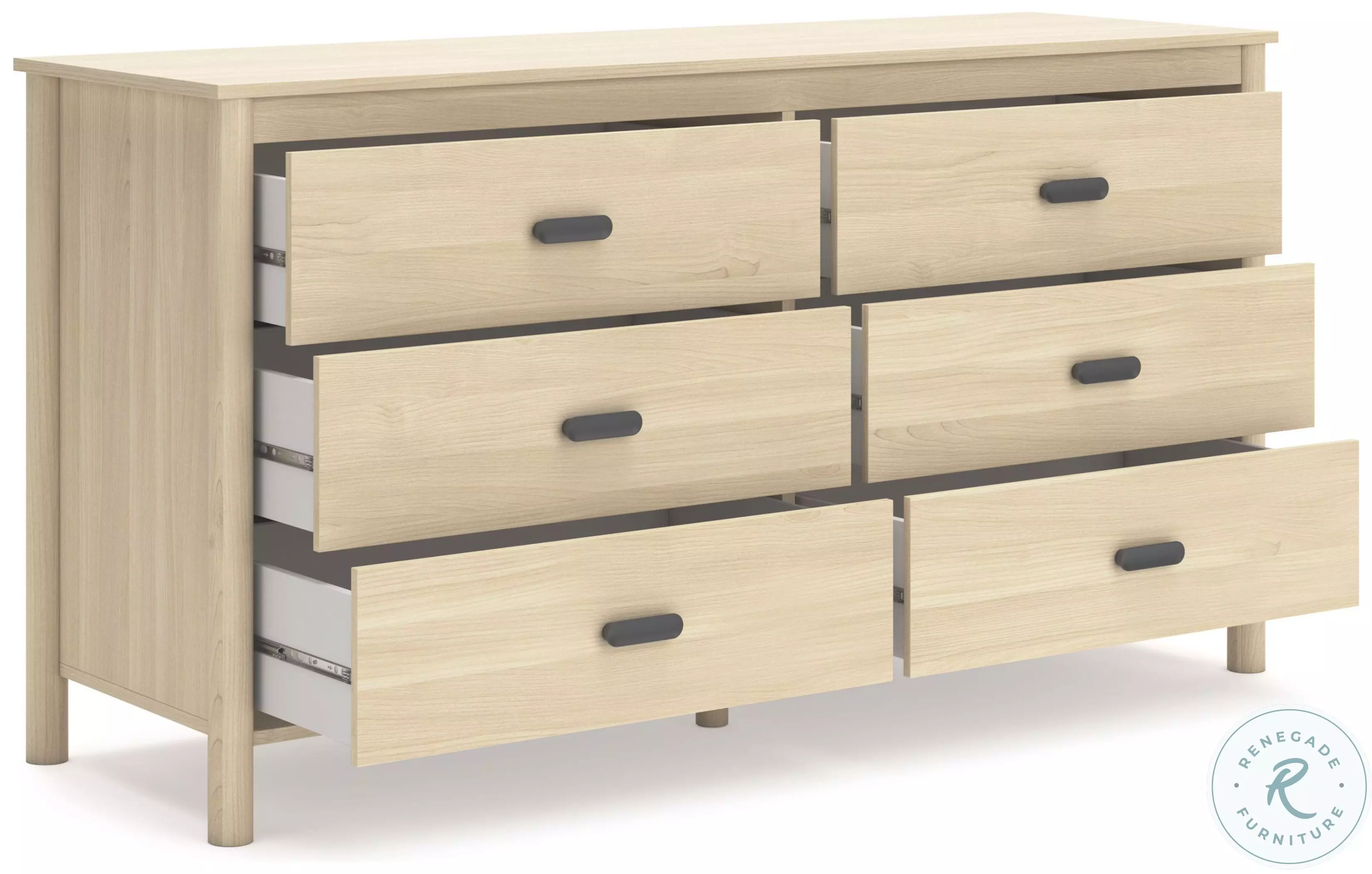 signature design by ashley cabinella casual 6-drawer dresser Cabinella Six Drawer Dresser  Discount Furniture Warehouse (AZ)