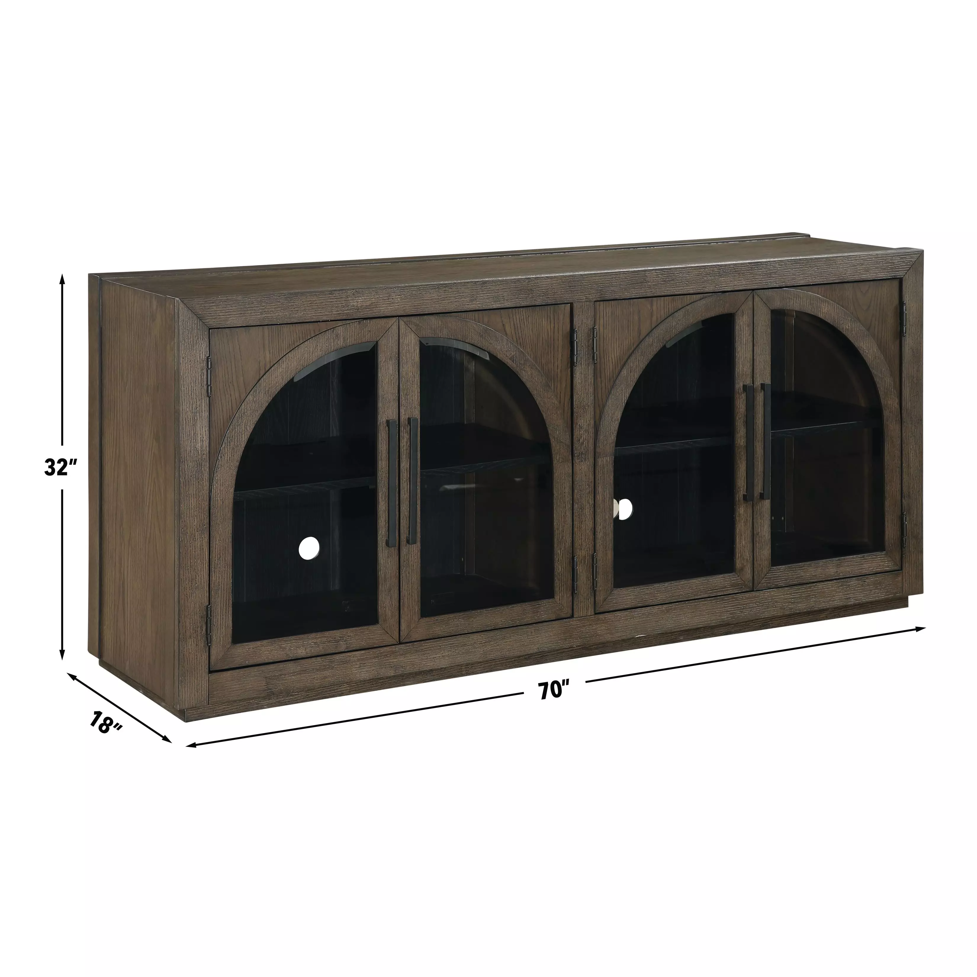 Burlington Brown 4 Door Server