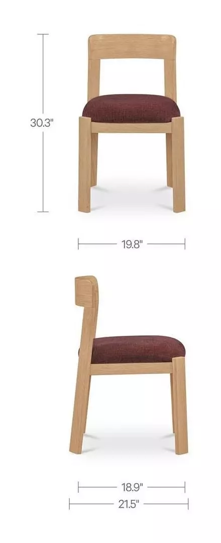 Oli Berry Upholstered Dining Chair Set of 2