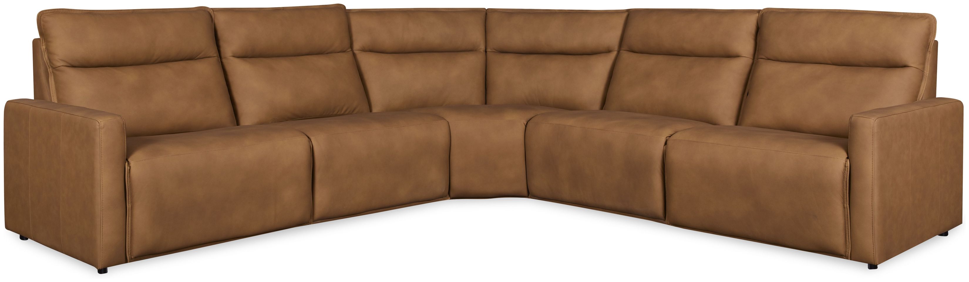 Adell Saddle Sectional from Leather Italia | Coleman Furniture
