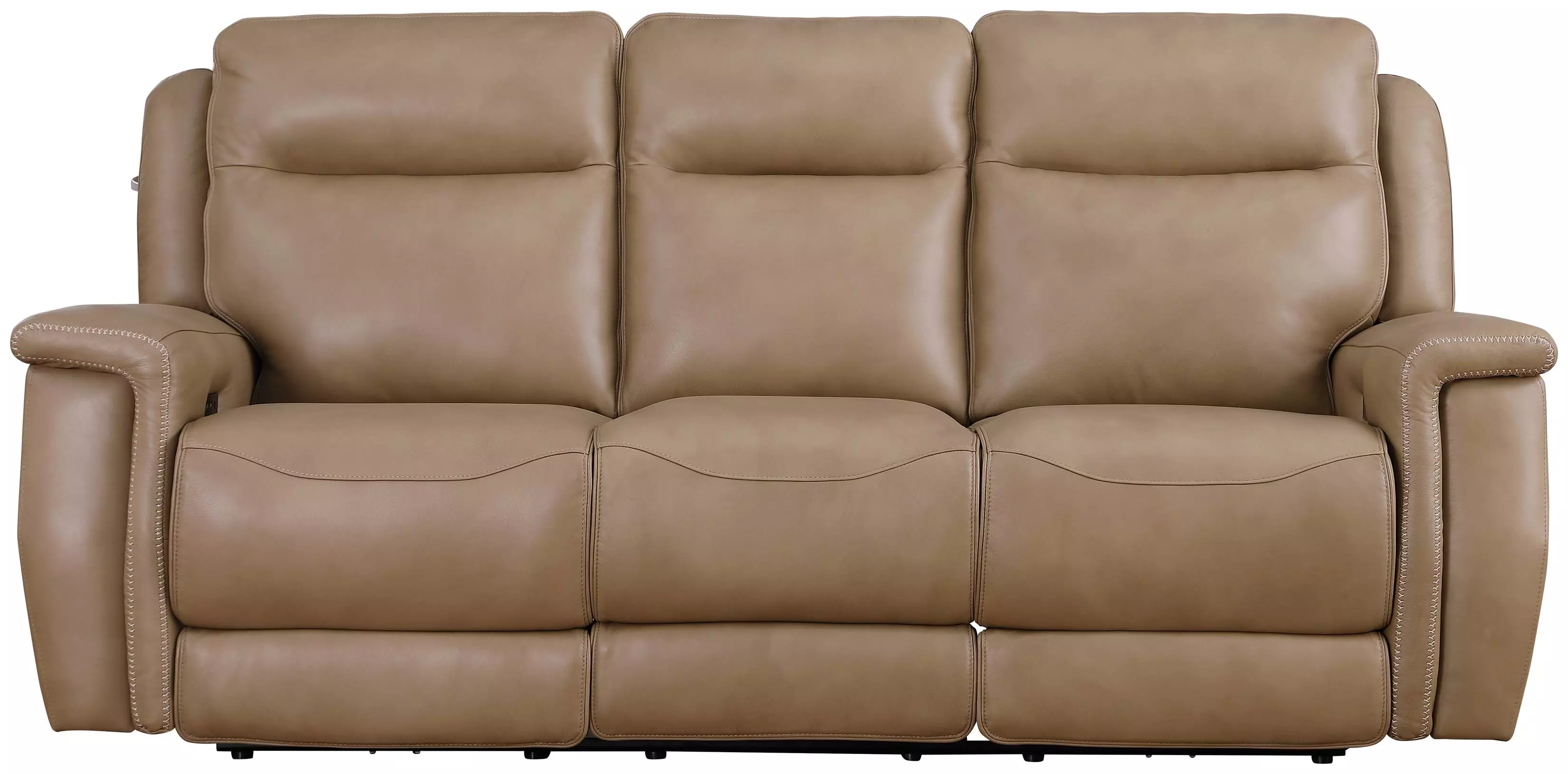 Fischer Saddle Leather Power Reclining Sofa with Power Headrest