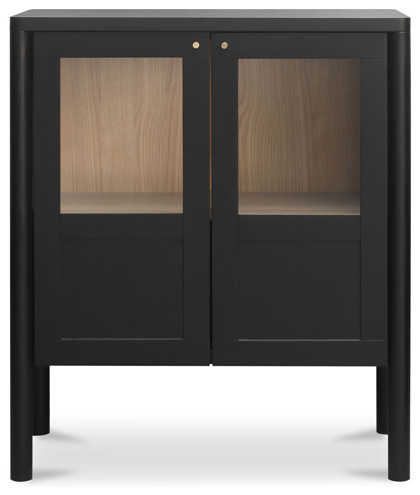 Hannah Black 2 Door Cabinet From Moe Furniture | Coleman Furniture