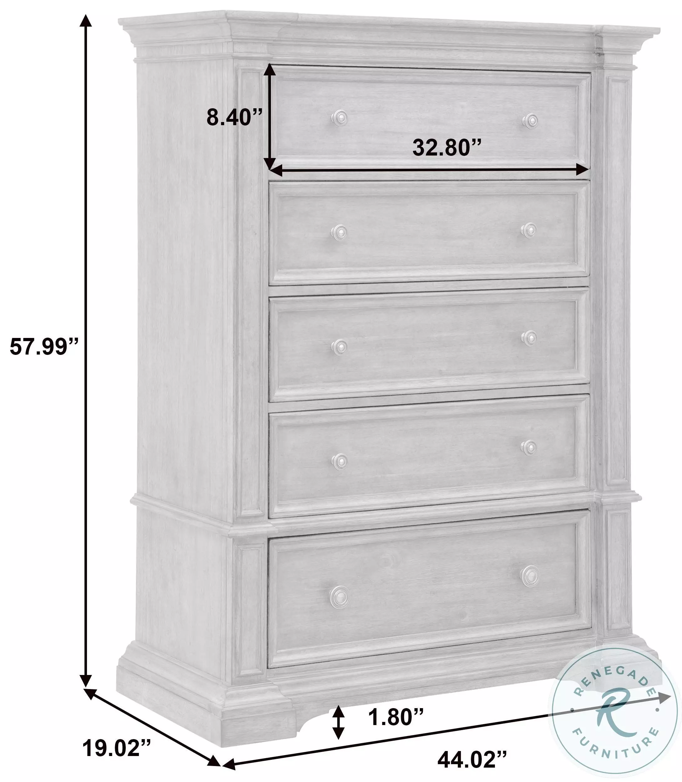 Ashford Cowboy Boots Brown 5 Drawer Chest