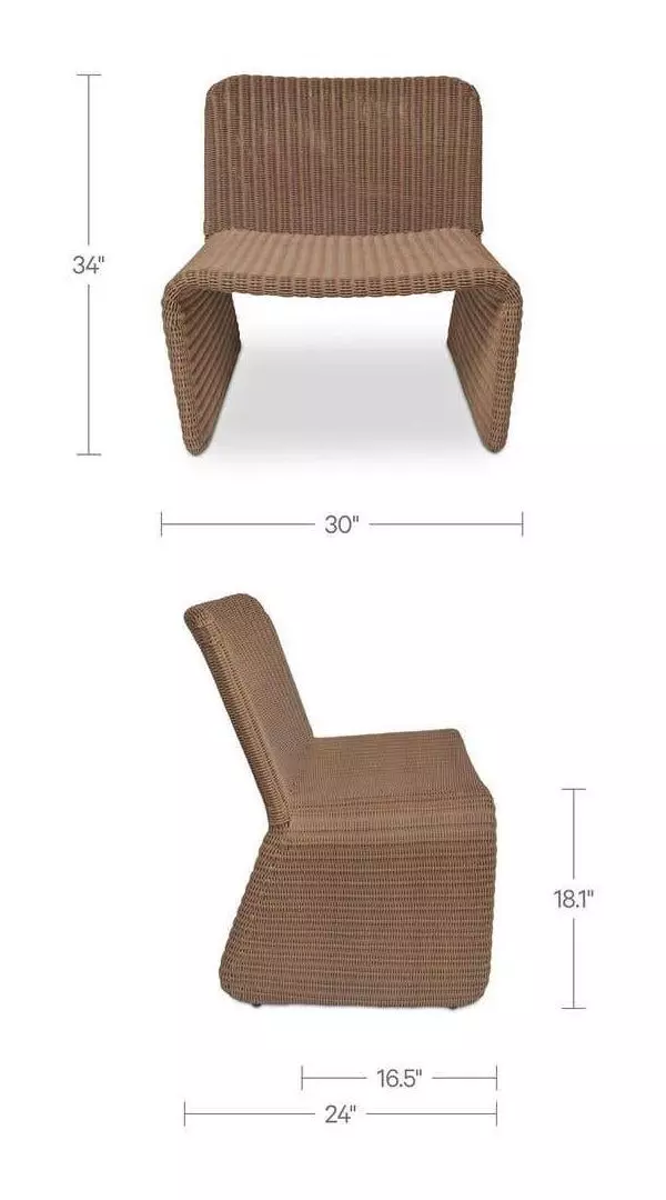 Ella Natural Outdoor Accent Chair