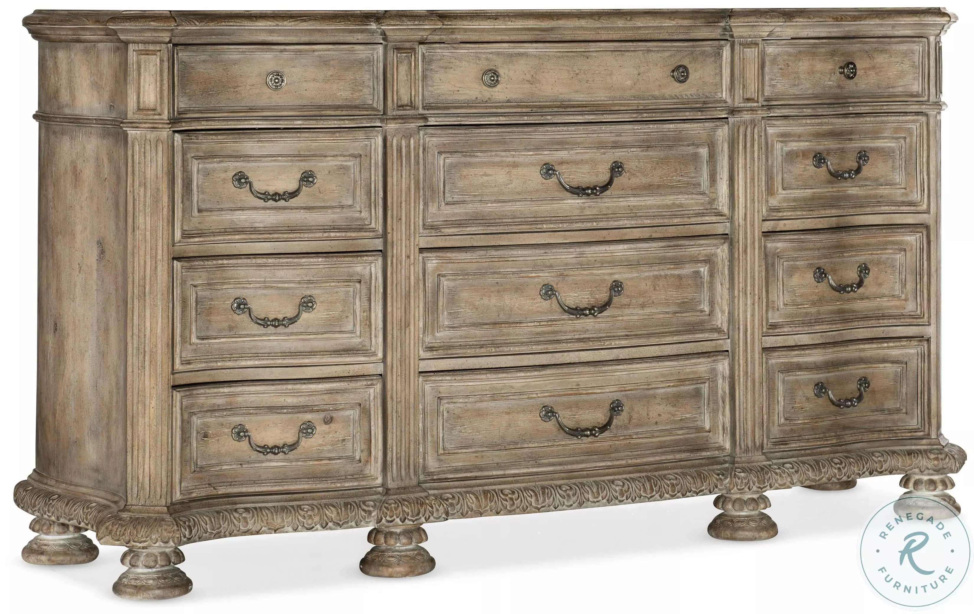 ti amo castello dresser weathered brown Ti Amo Castello Weathered Gray Poplar 6 -Drawer Double dresser at Lowes.com