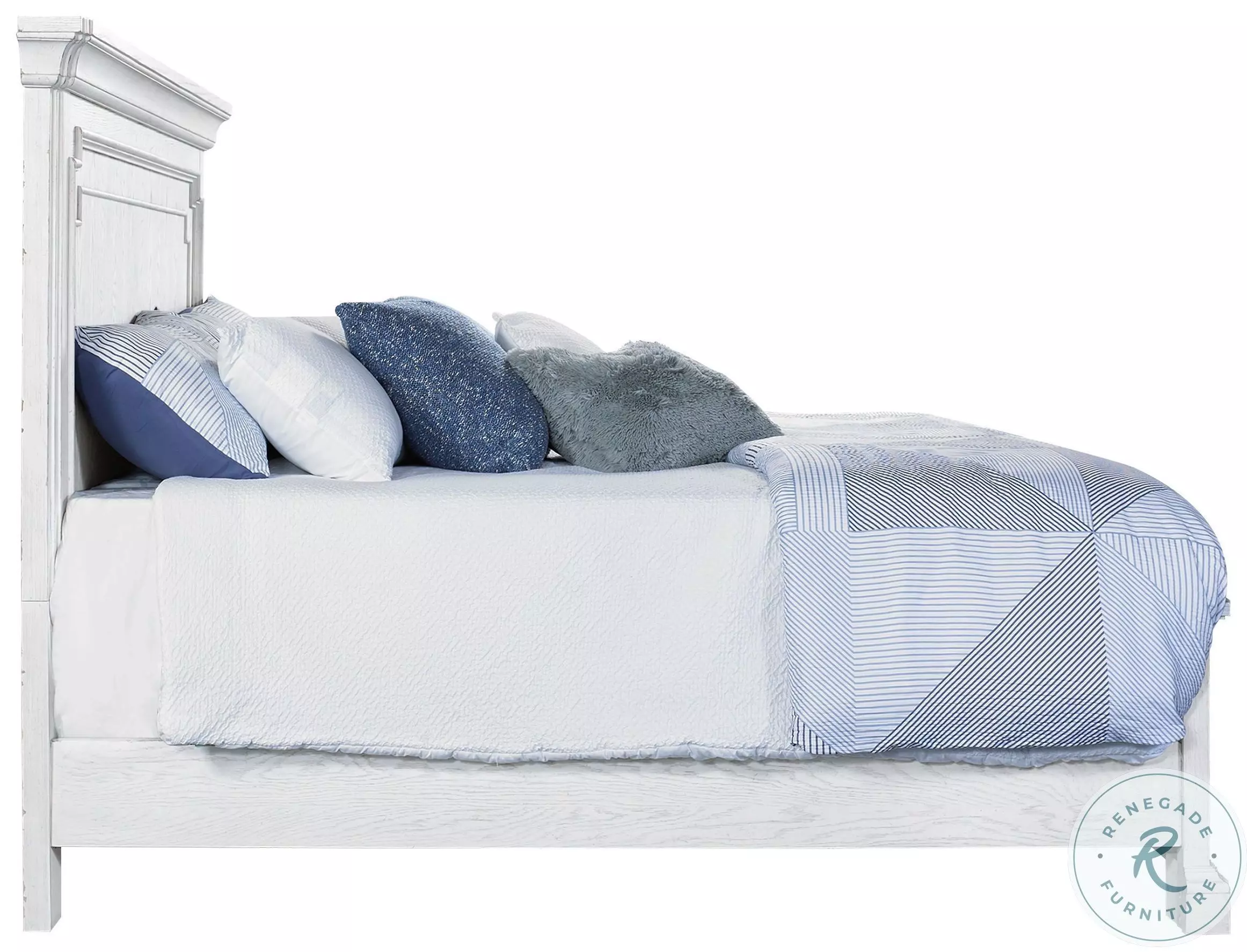 Clara White Mist Panel Bedroom Set from Alpine | Coleman
