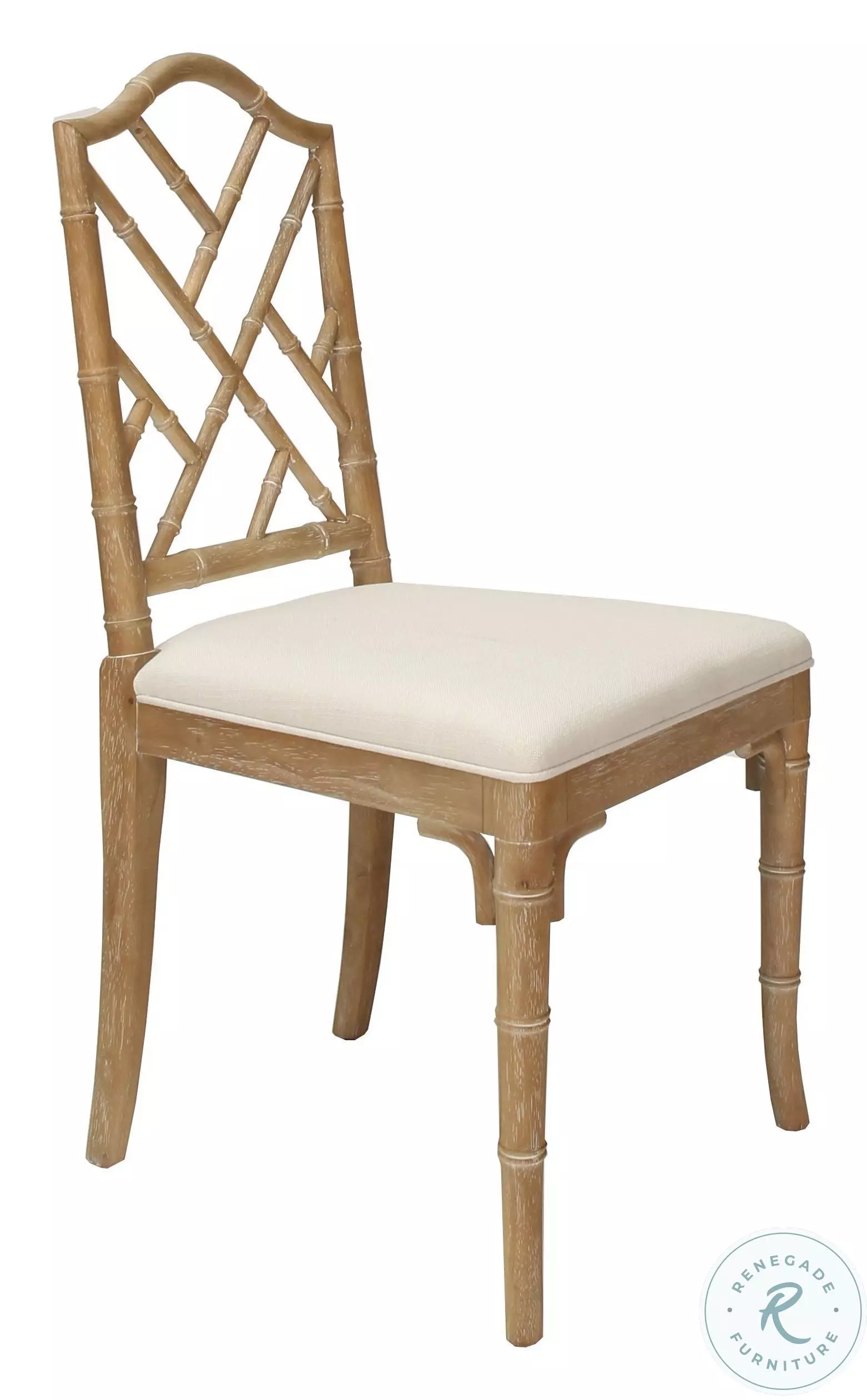 Fairfield Cerused Oak Bamboo Dining Chair from Worlds Away