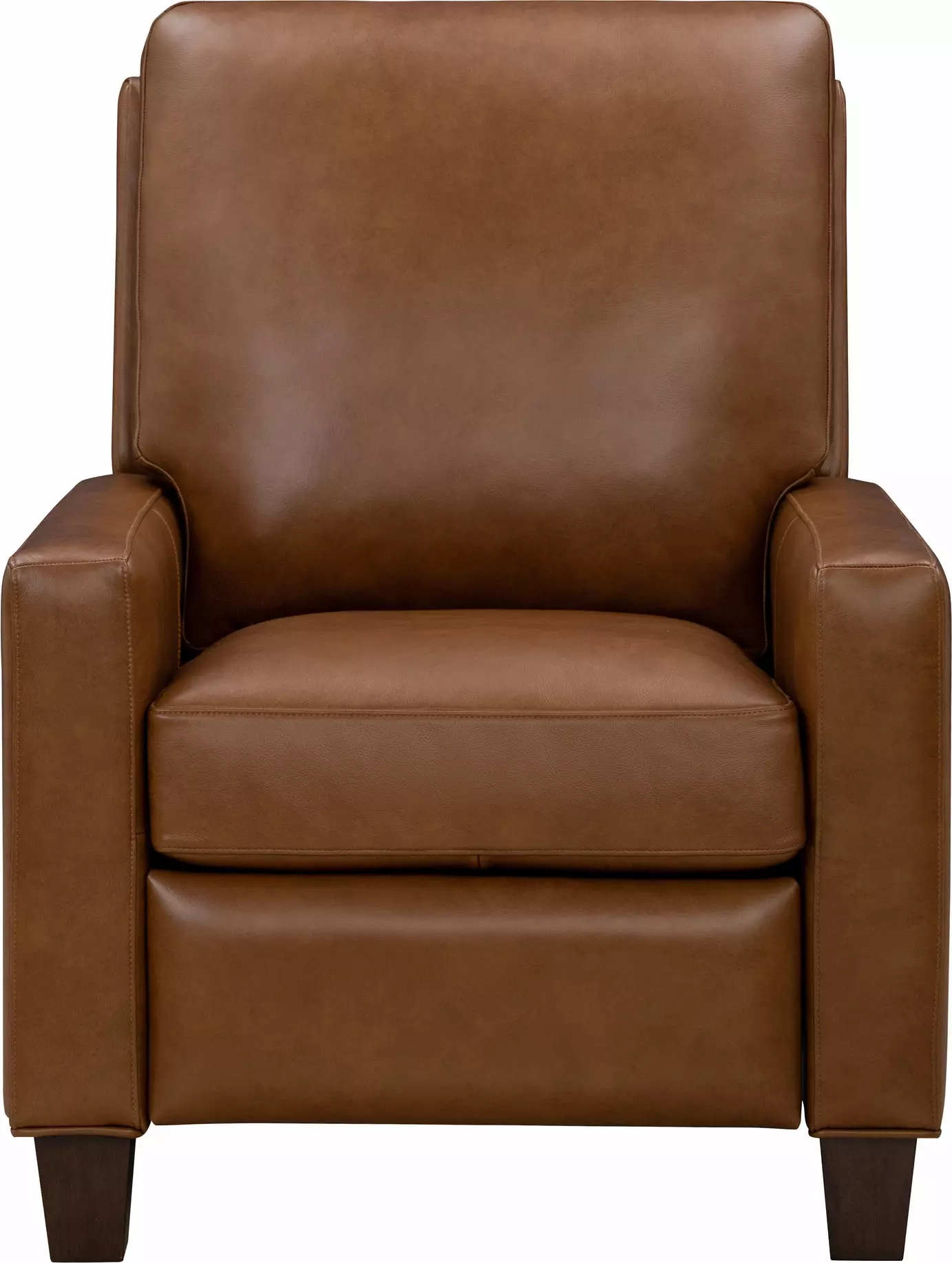 Fairview Oregan Oak Leather Push Thru The Arms Recliner from