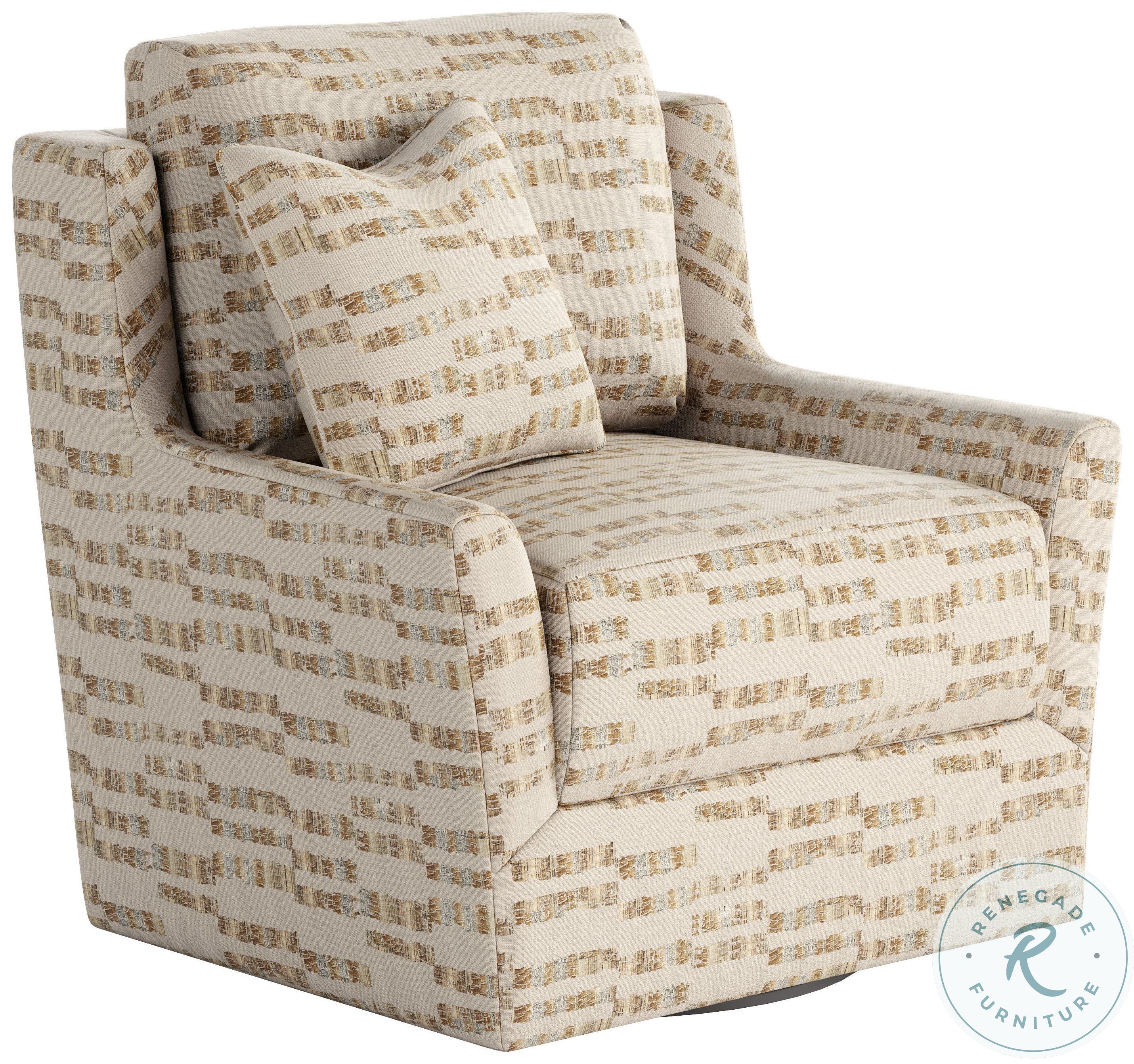 Casting Call Murdock Parchment 41" Wide Swivel Glider From Southern