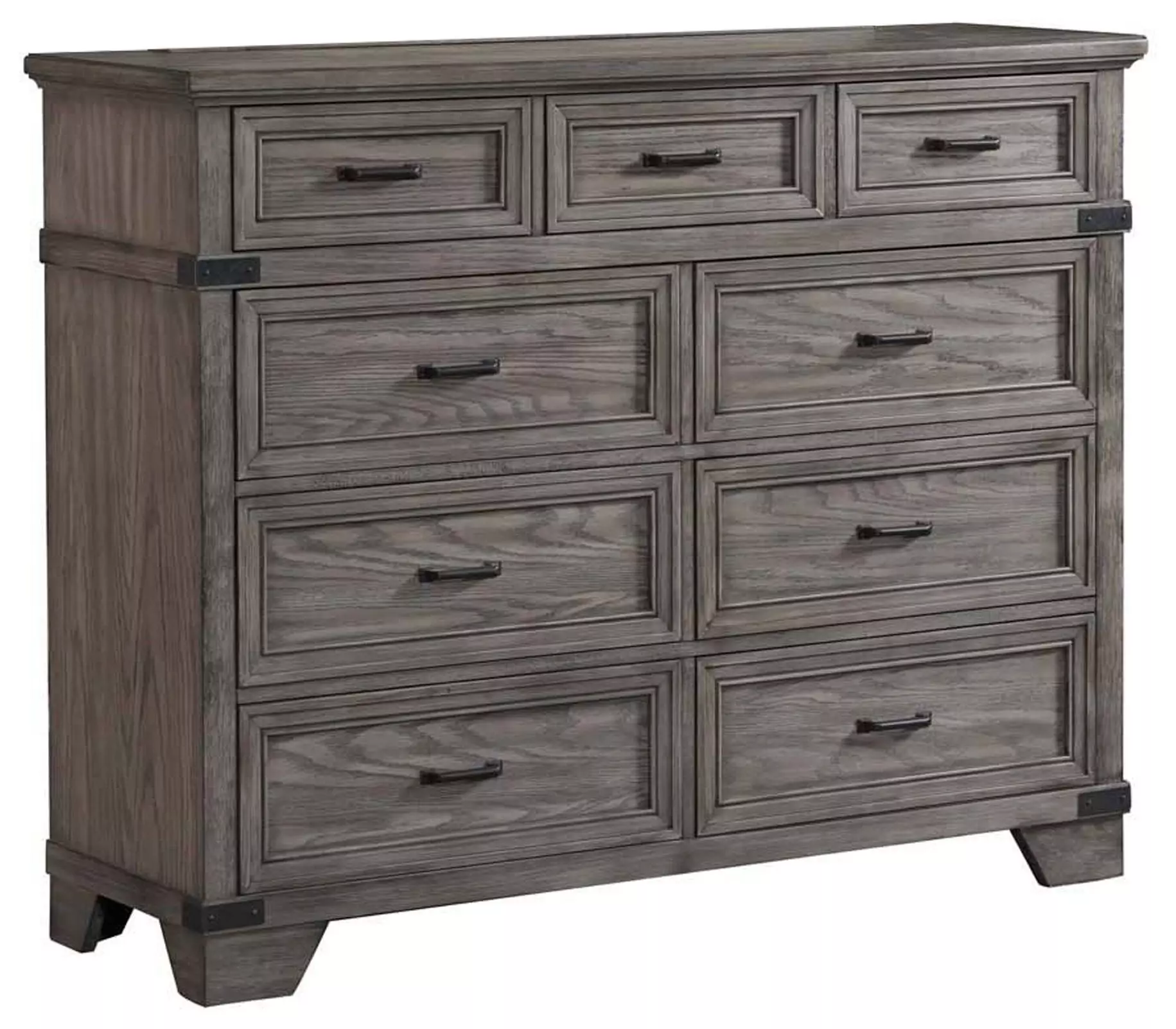 Forge Brushed Steel 9 Drawer Chesser