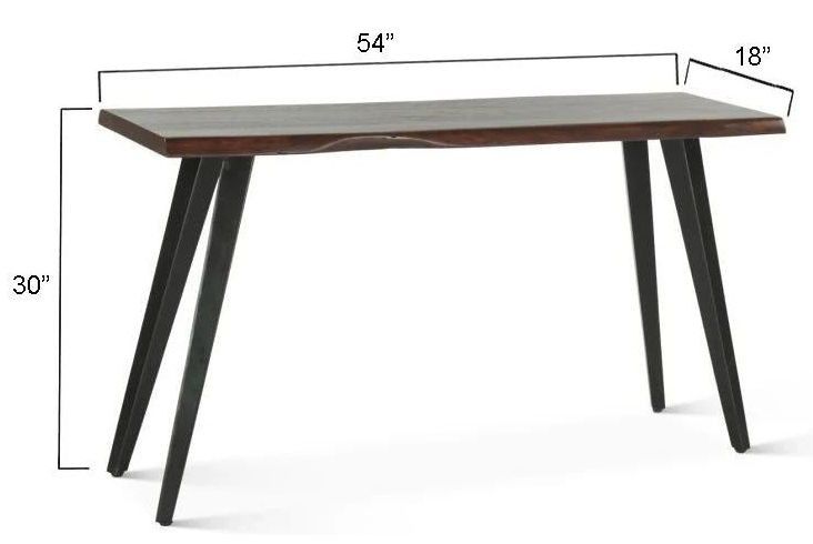 Knoxville Walnut Rectangular Console Table