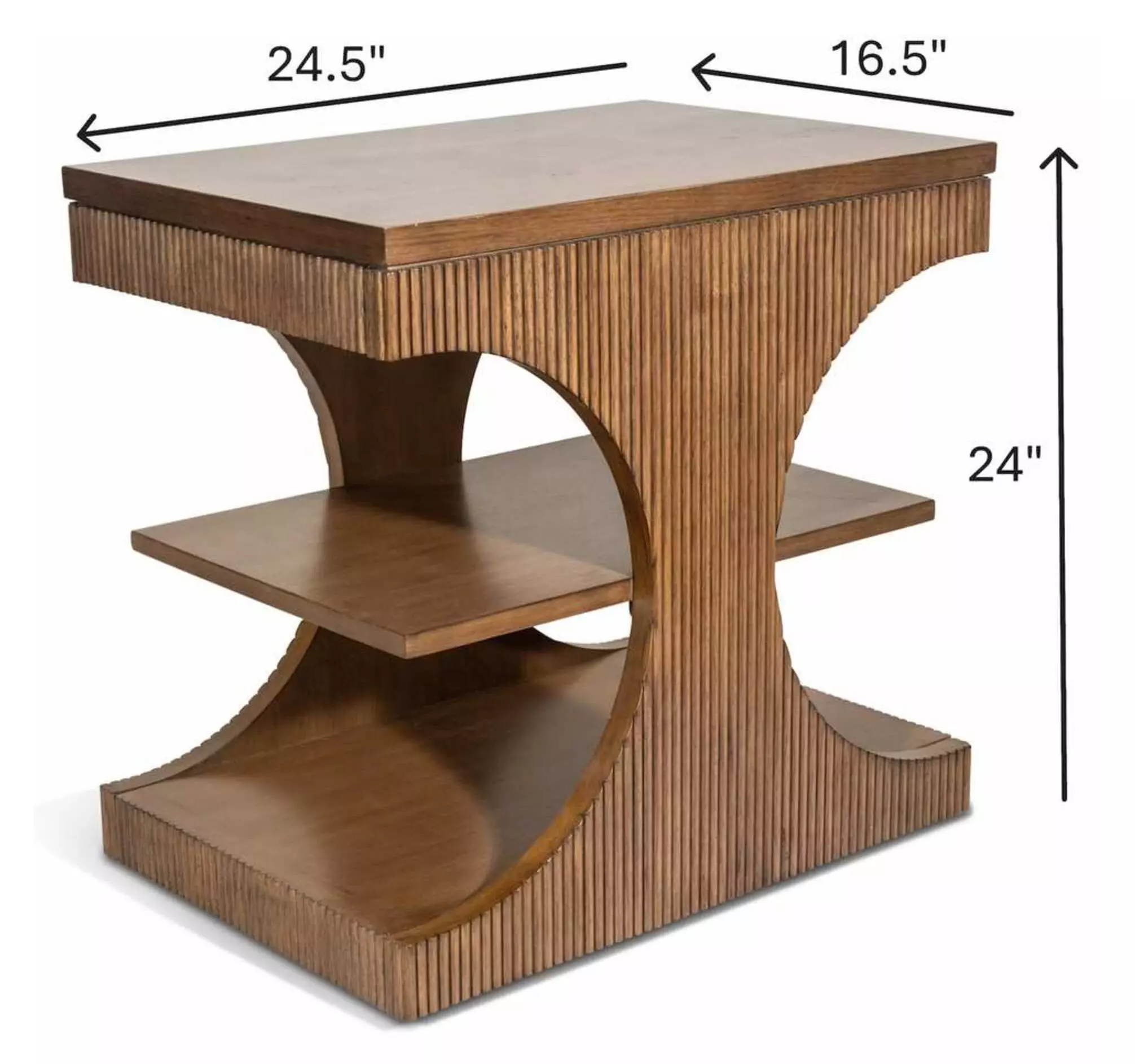 Manhattan Valley Vintage Chestnut Rectangular End Table