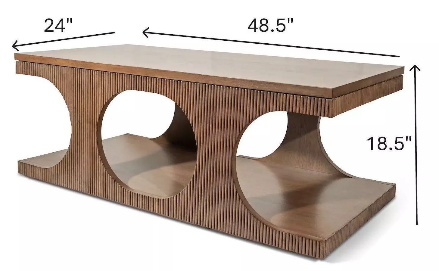 Manhattan Valley Vintage Chestnut Rectangular Coffee Table