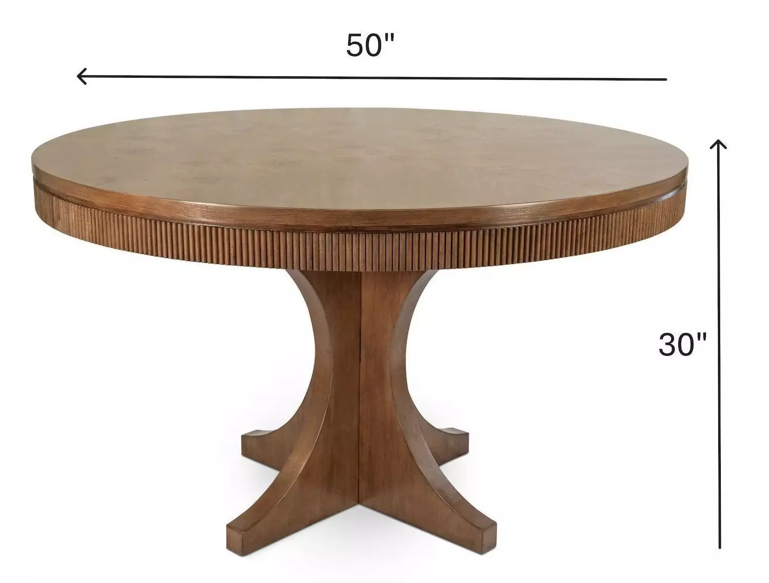 Manhattan Valley Vintage Chestnut 50" Round Dining Table