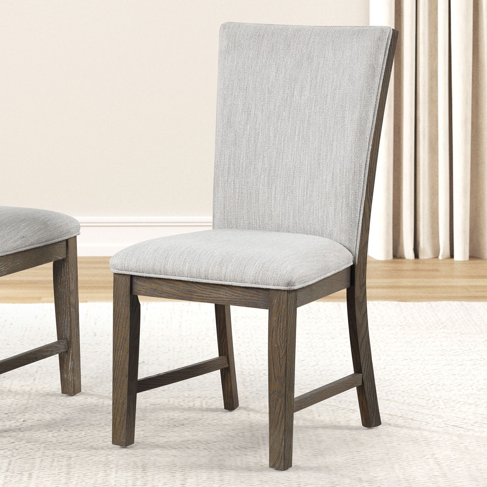 Clements Oak Upholstered Side Chair Set of 2 From Furniture of