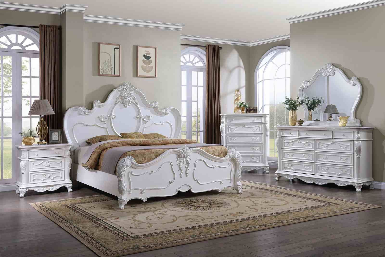 Roselli White Panel Bedroom Set