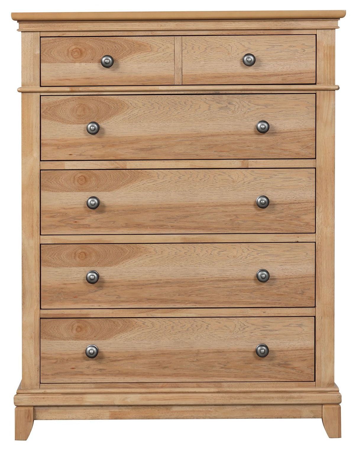 Mchenry Natural Oak 5 Drawer Chest From Furniture of America