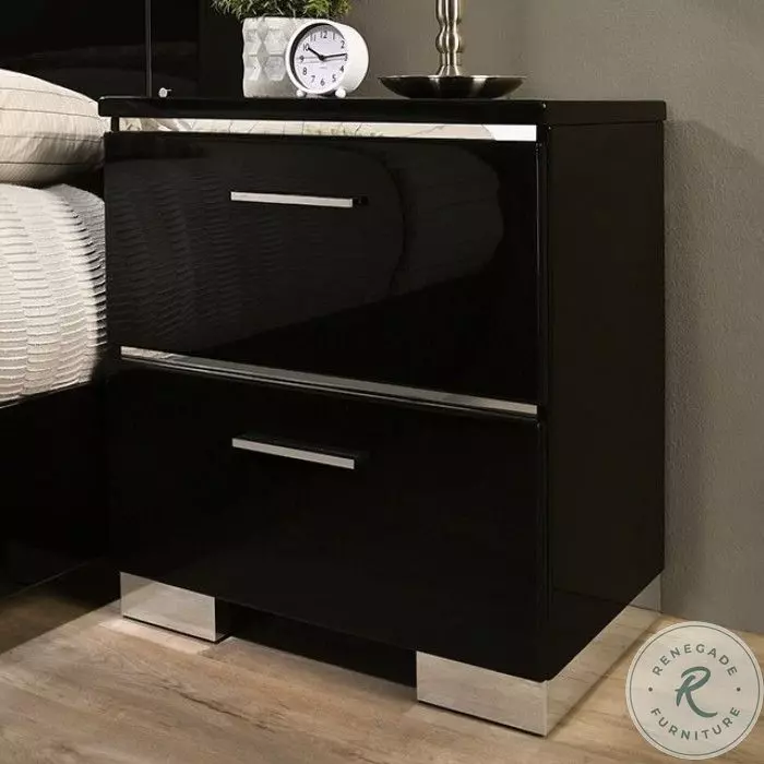 91qk★ エリーフィルオーダーroom Erlach Platform Bedroom Set (Black) by Furniture of America