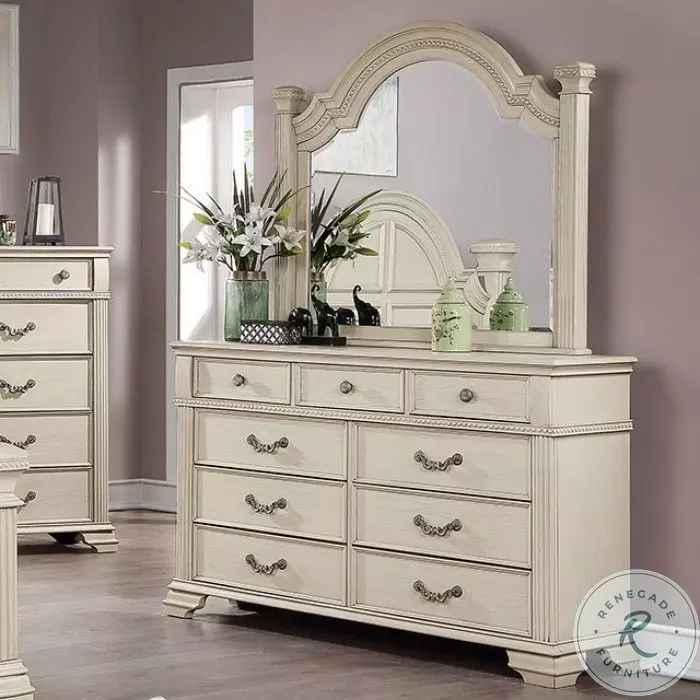 Pamphilos Antique White Dresser From Home Gallery Stores | Home Gallery  Stores