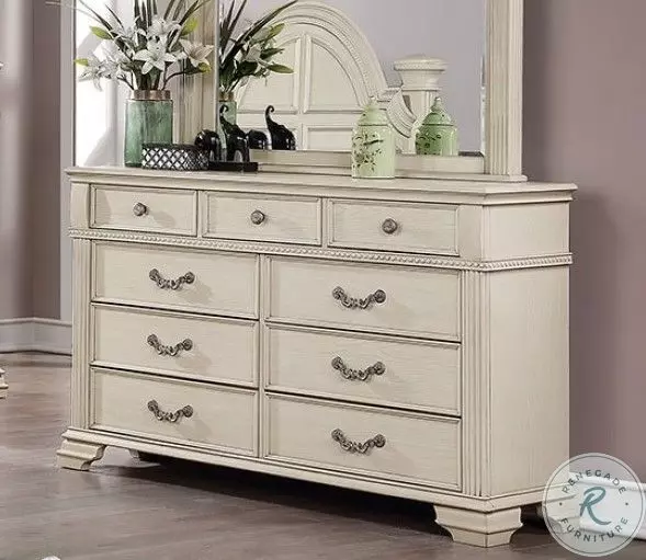 antique white dresser Isadore Antique White Dresser