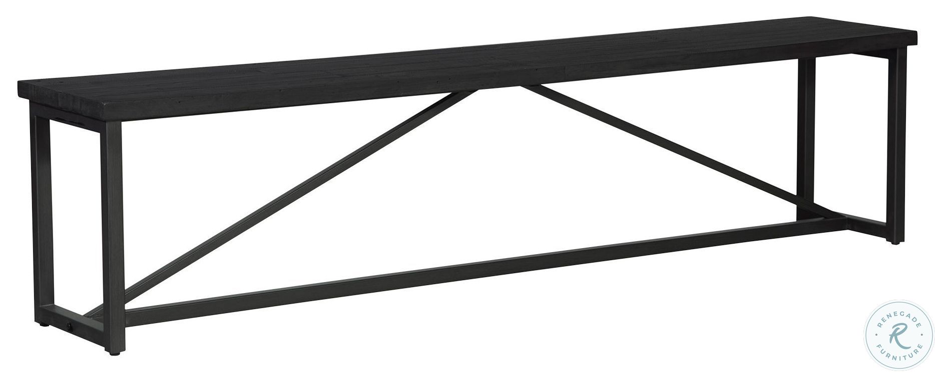 Sierra Black Bench From Moes Home Coleman Furniture