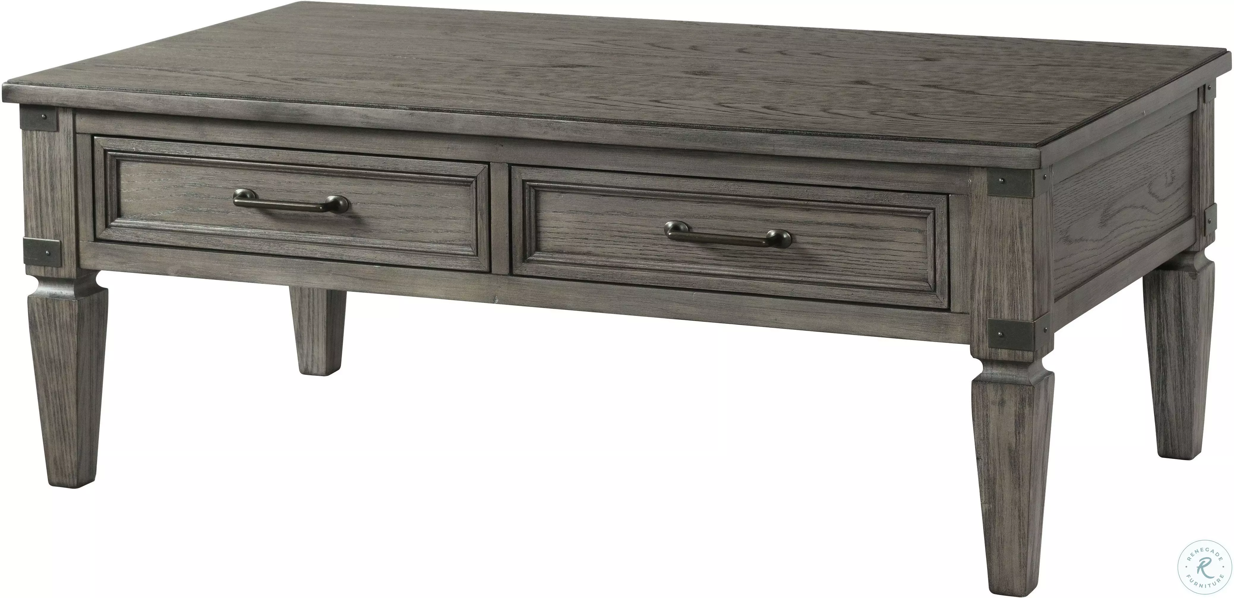 Foundry Brushed Pewter Coffee Table from Intercon | Coleman Furniture